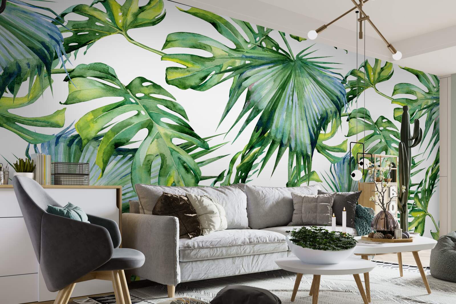 Фотошпалери велика різноманітність зелених рослин