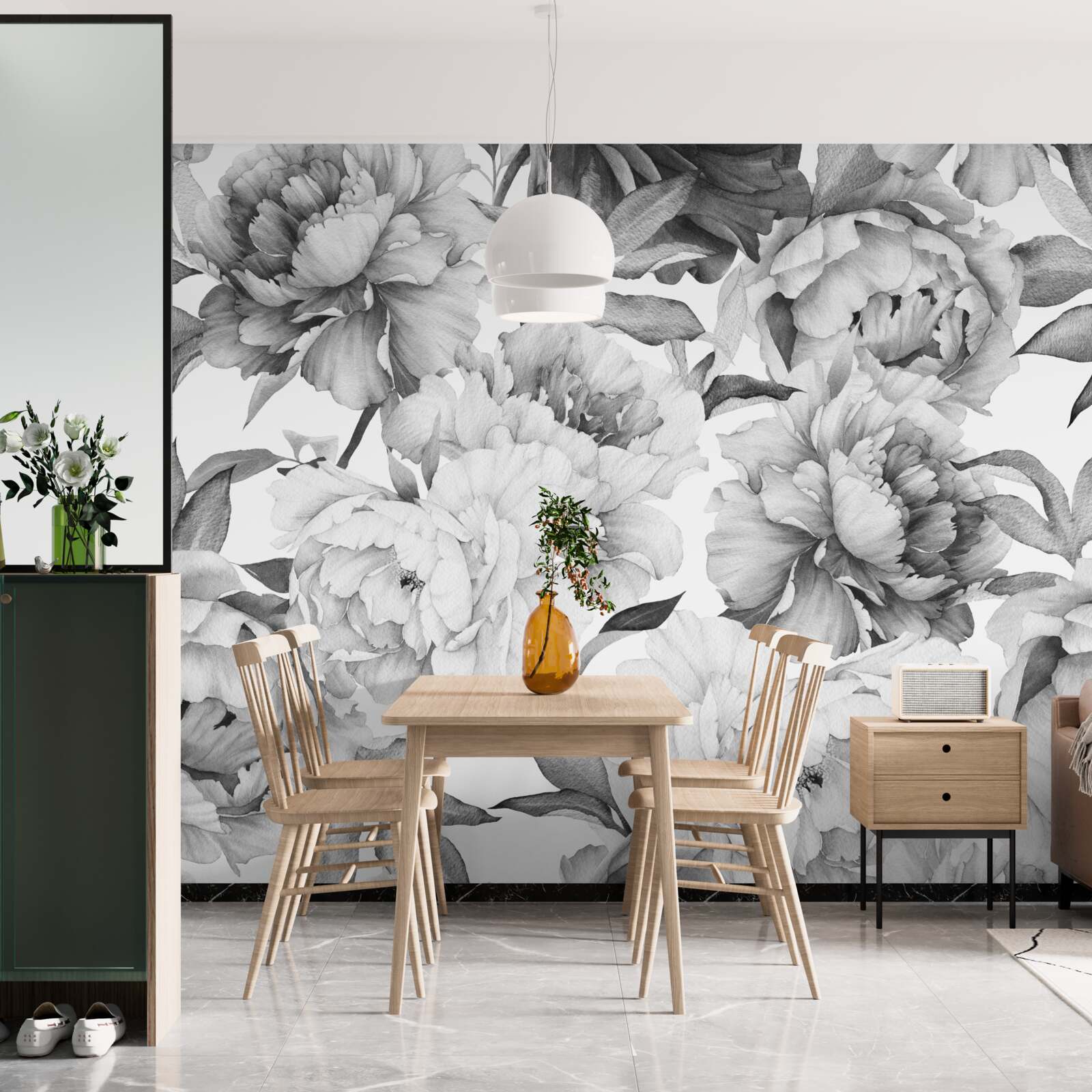 Фотошпалери великі, пишні квіти