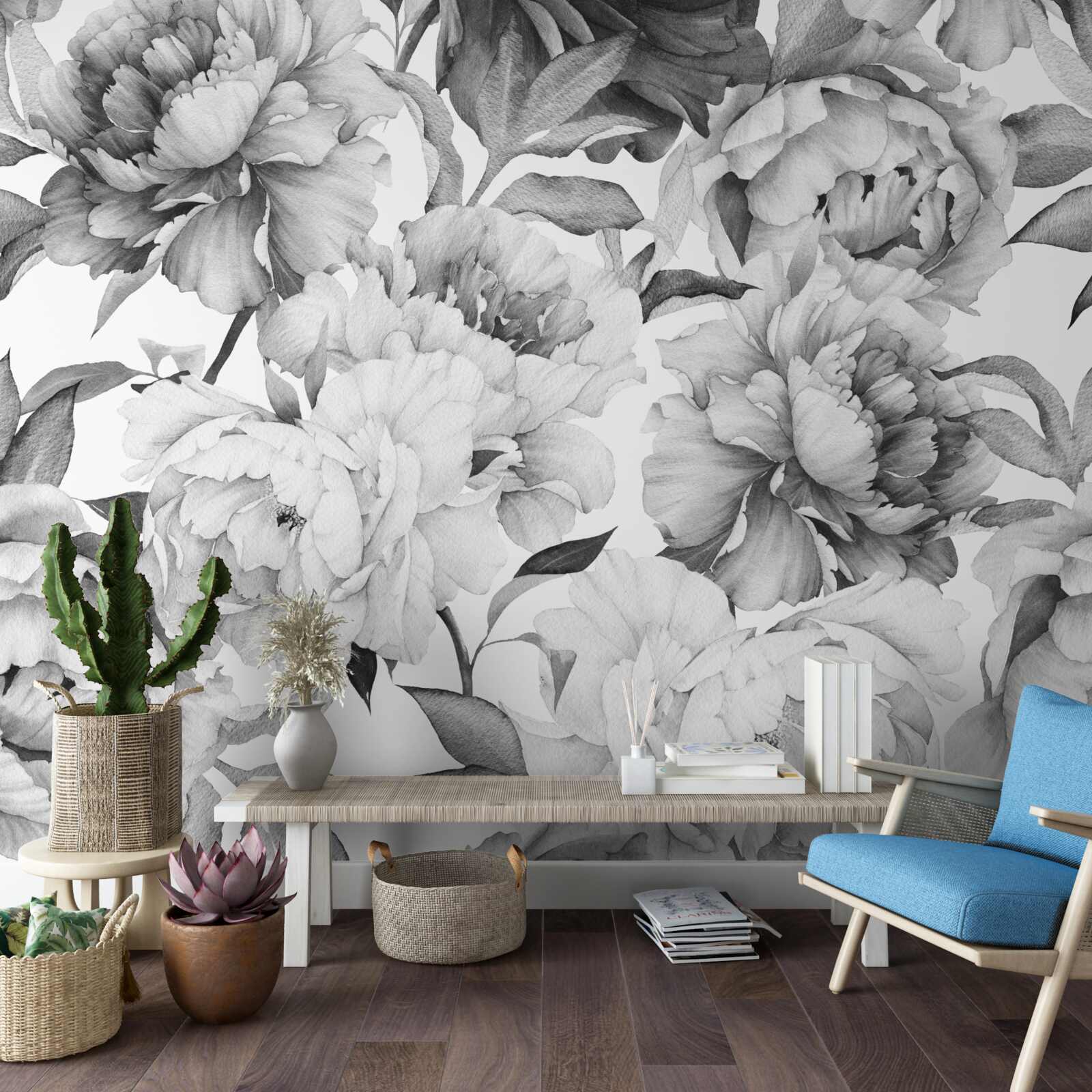 Фотошпалери великі, пишні квіти