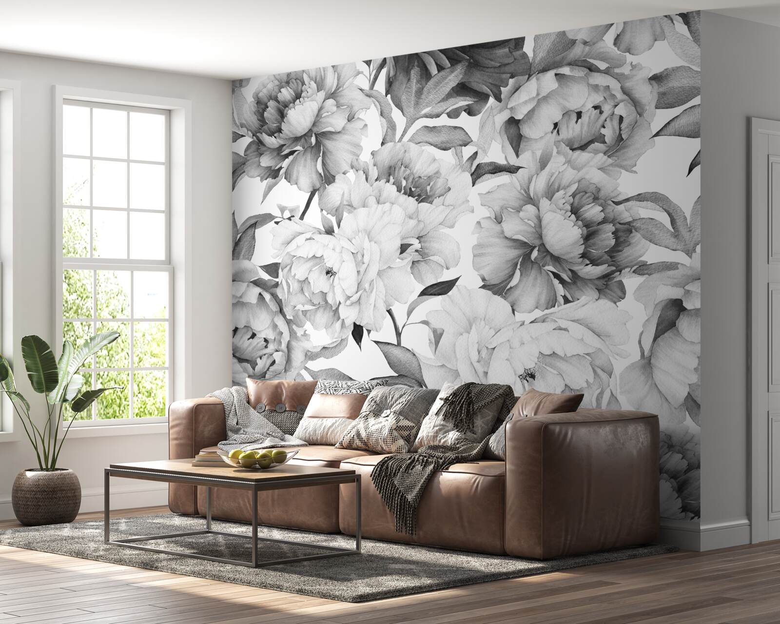 Фотошпалери великі, пишні квіти