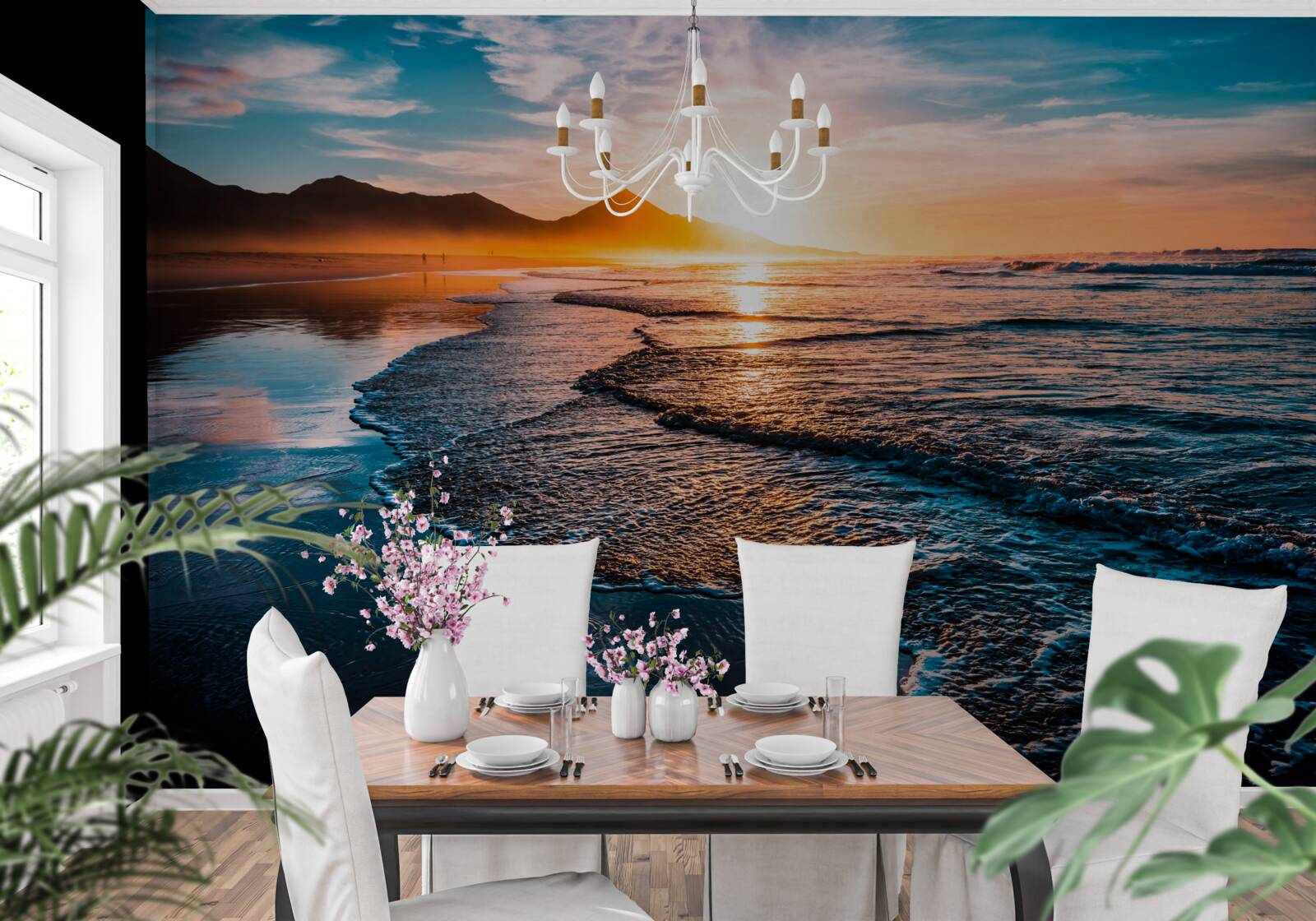 Фотошпалери вода відбиває сонячні промені