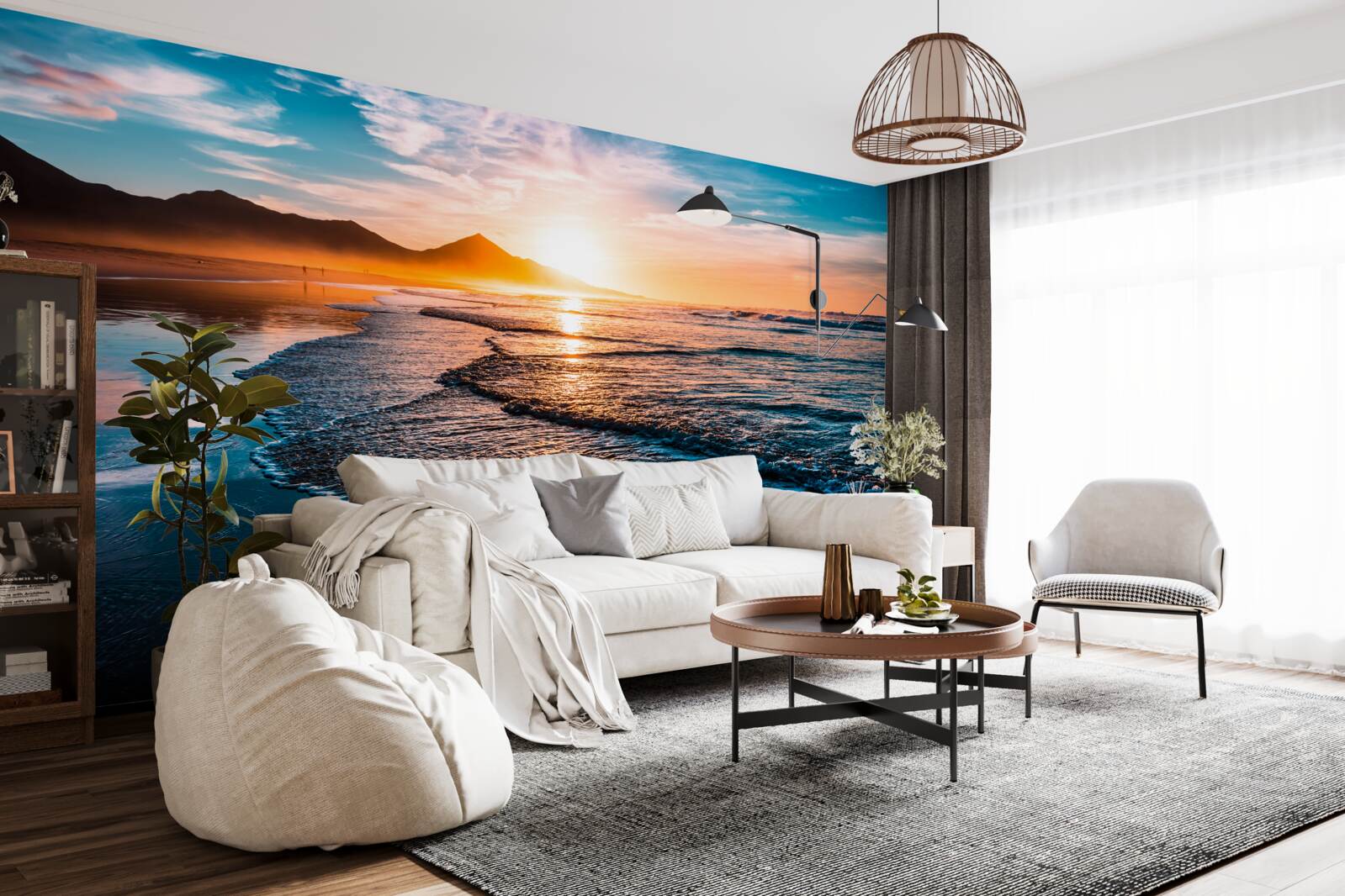 Фотошпалери вода відбиває сонячні промені