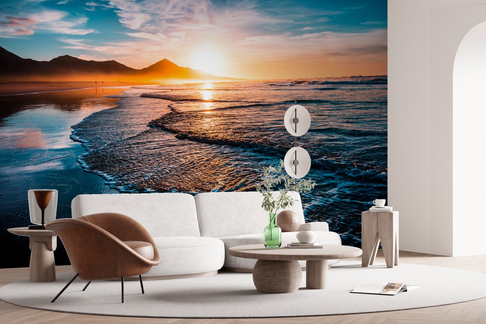 Фотошпалери вода відбиває сонячні промені