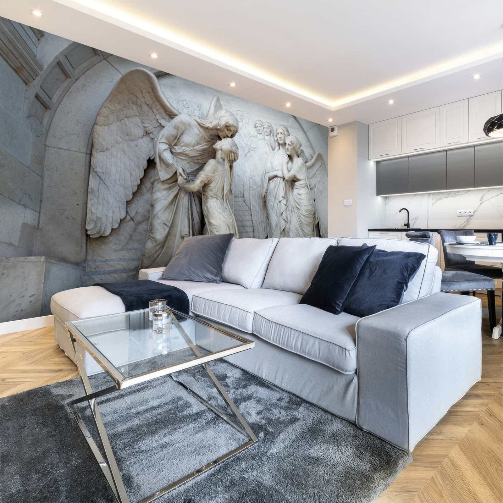 Фотошпалери композиція скульптур ангелів