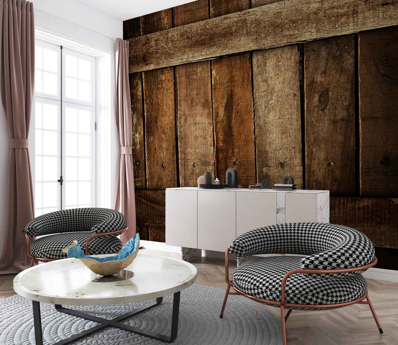 Фотошпалери дерев'яні дошки для огорожі