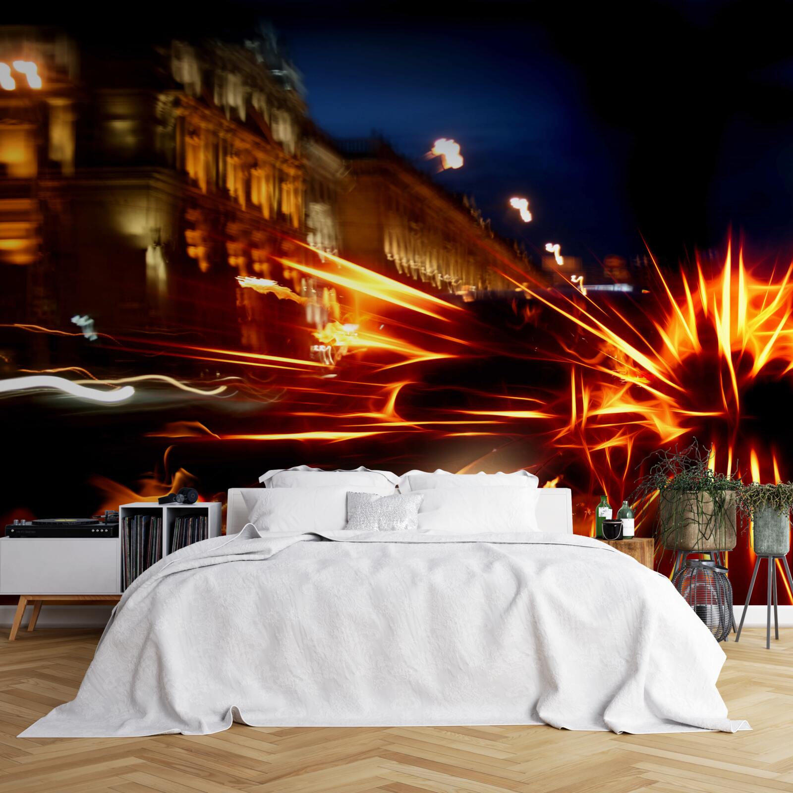 Фотошпалери автомобіль у нічному світлі