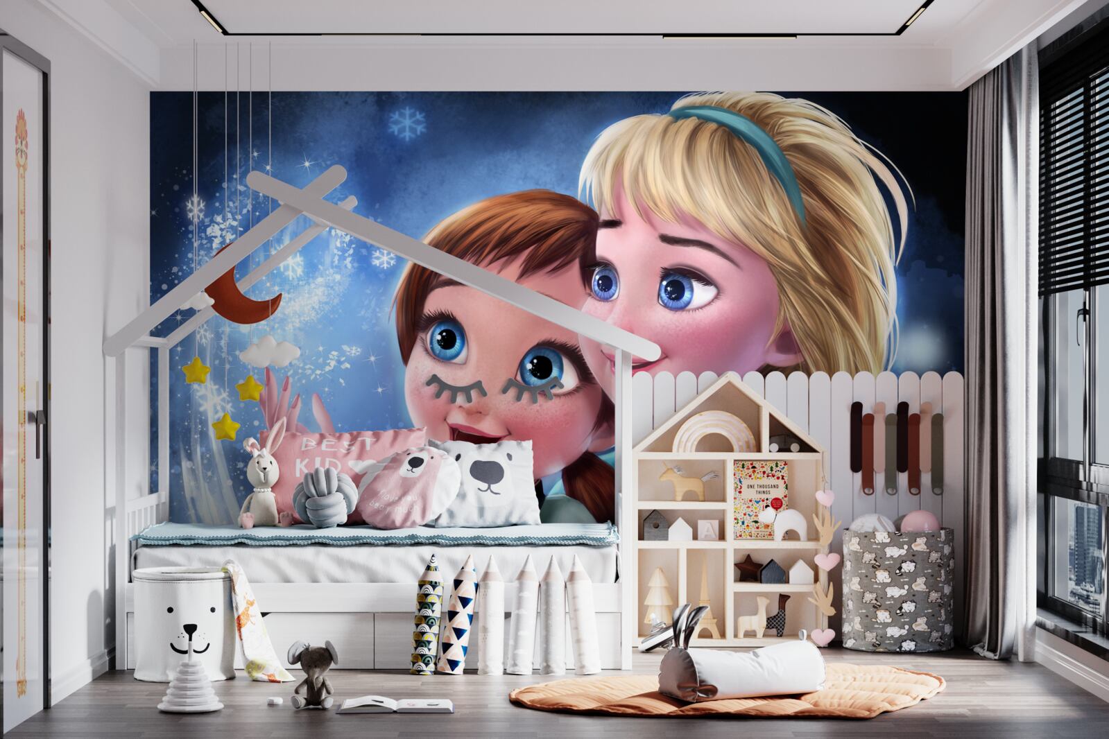 Фотошпалери дві усміхнені дівчини