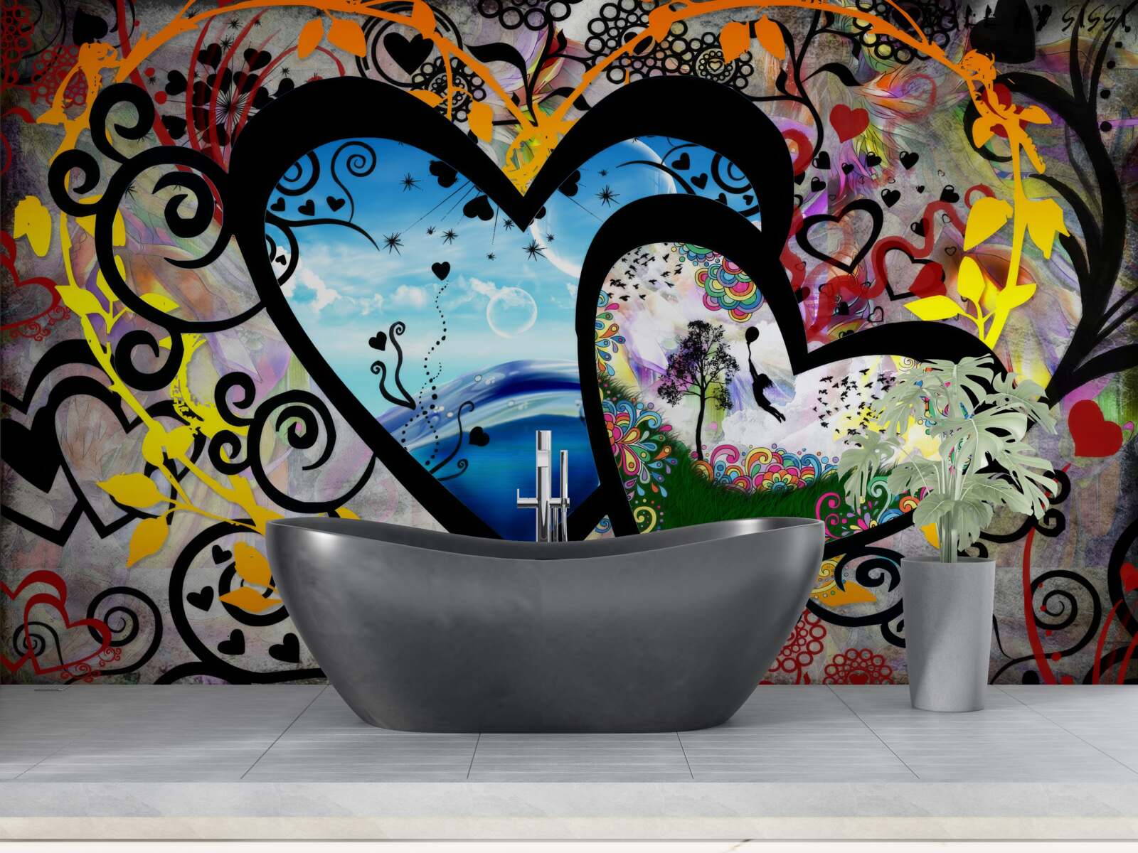 Фотошпалери дві темні душі