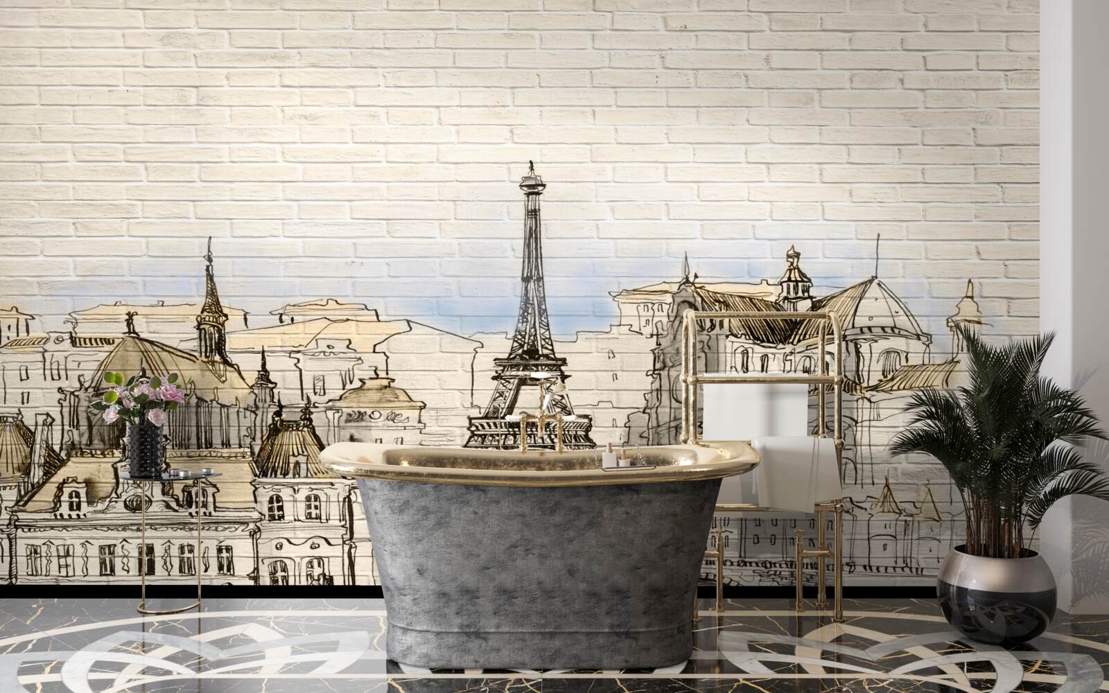 Фотошпалери головні туристичні визначні пам'ятки парижа