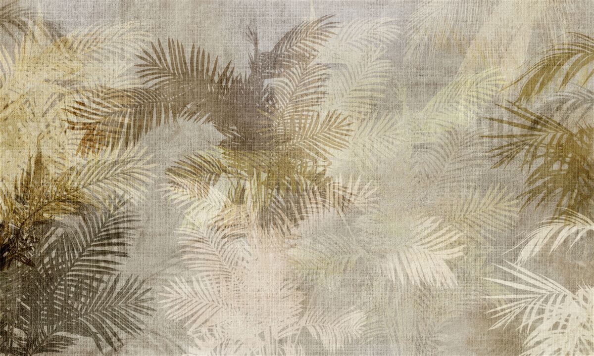 Фотошпалери розпис фону листям папороті