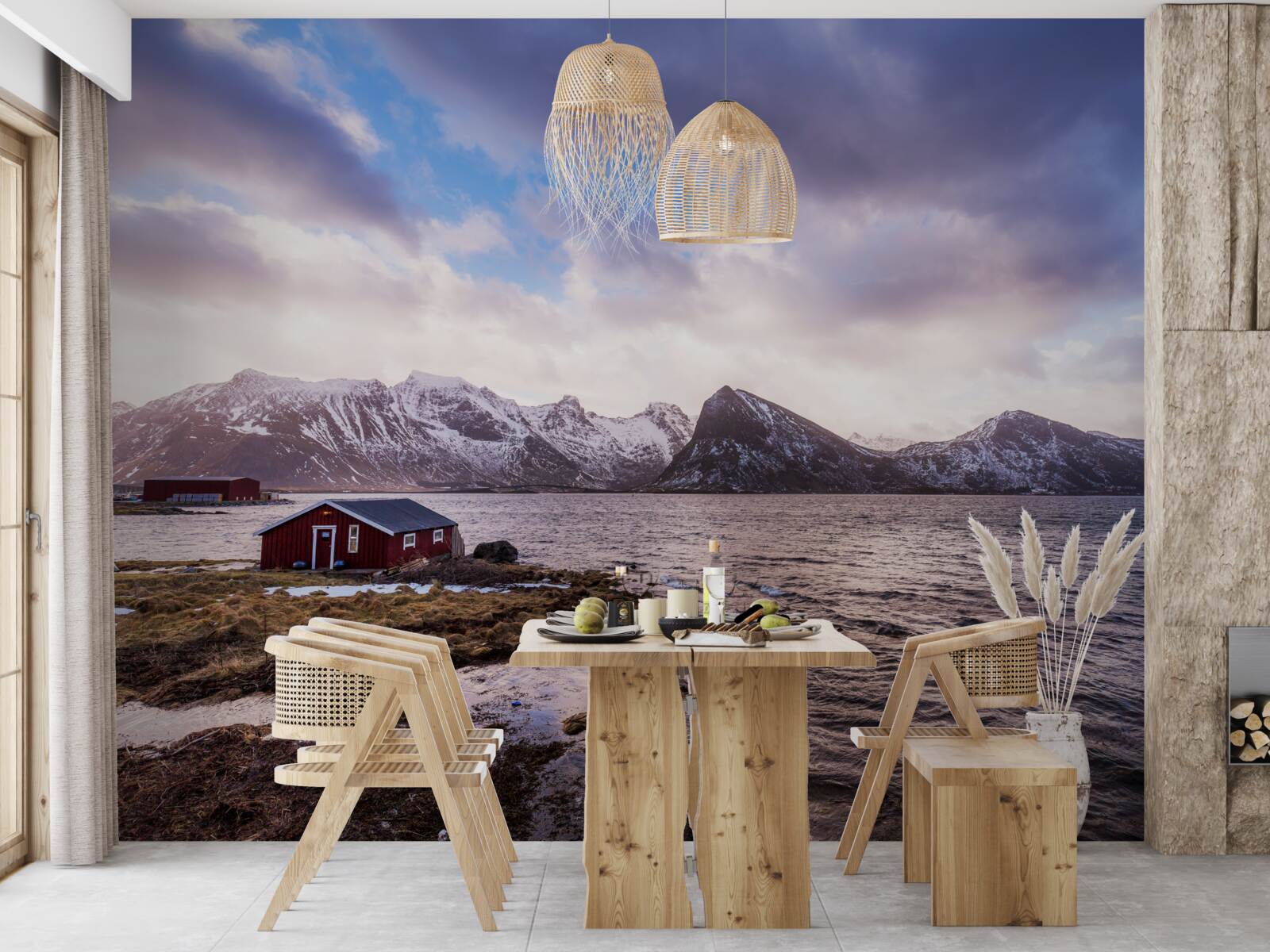 Фотошпалери хмари і вода