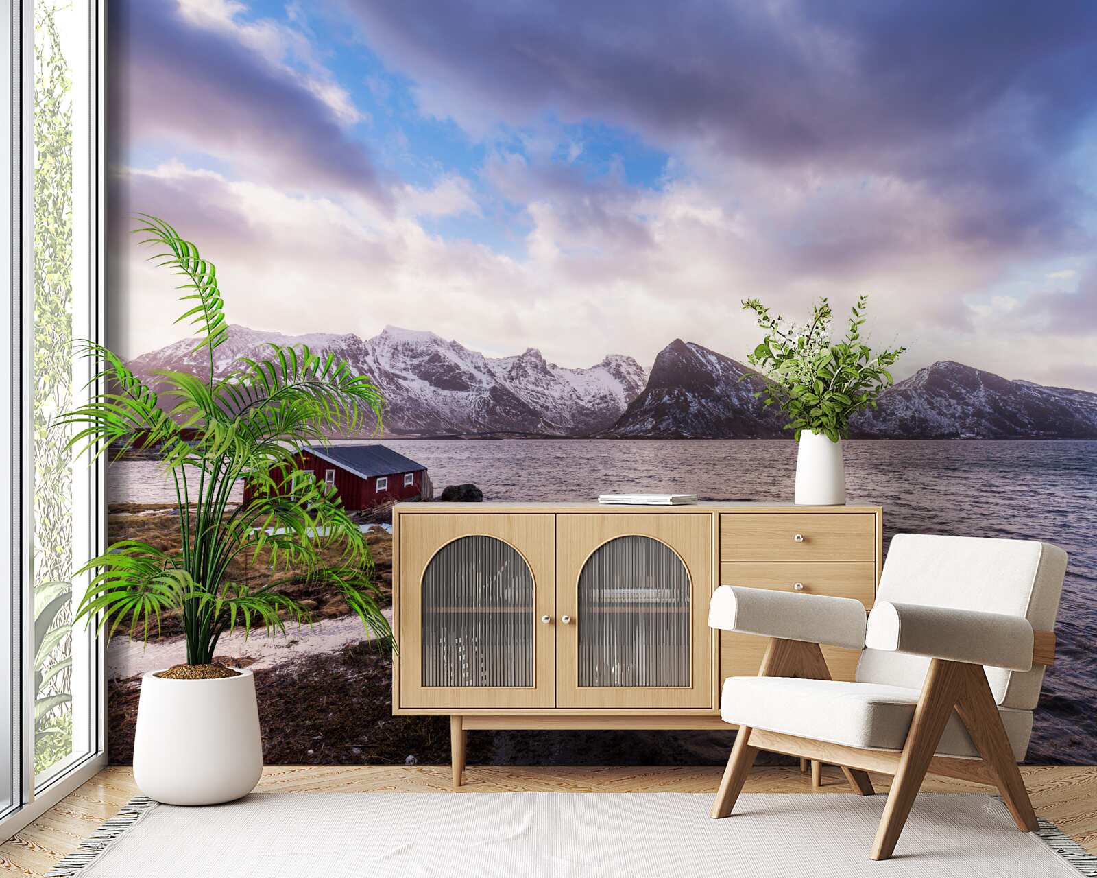 Фотошпалери хмари і вода