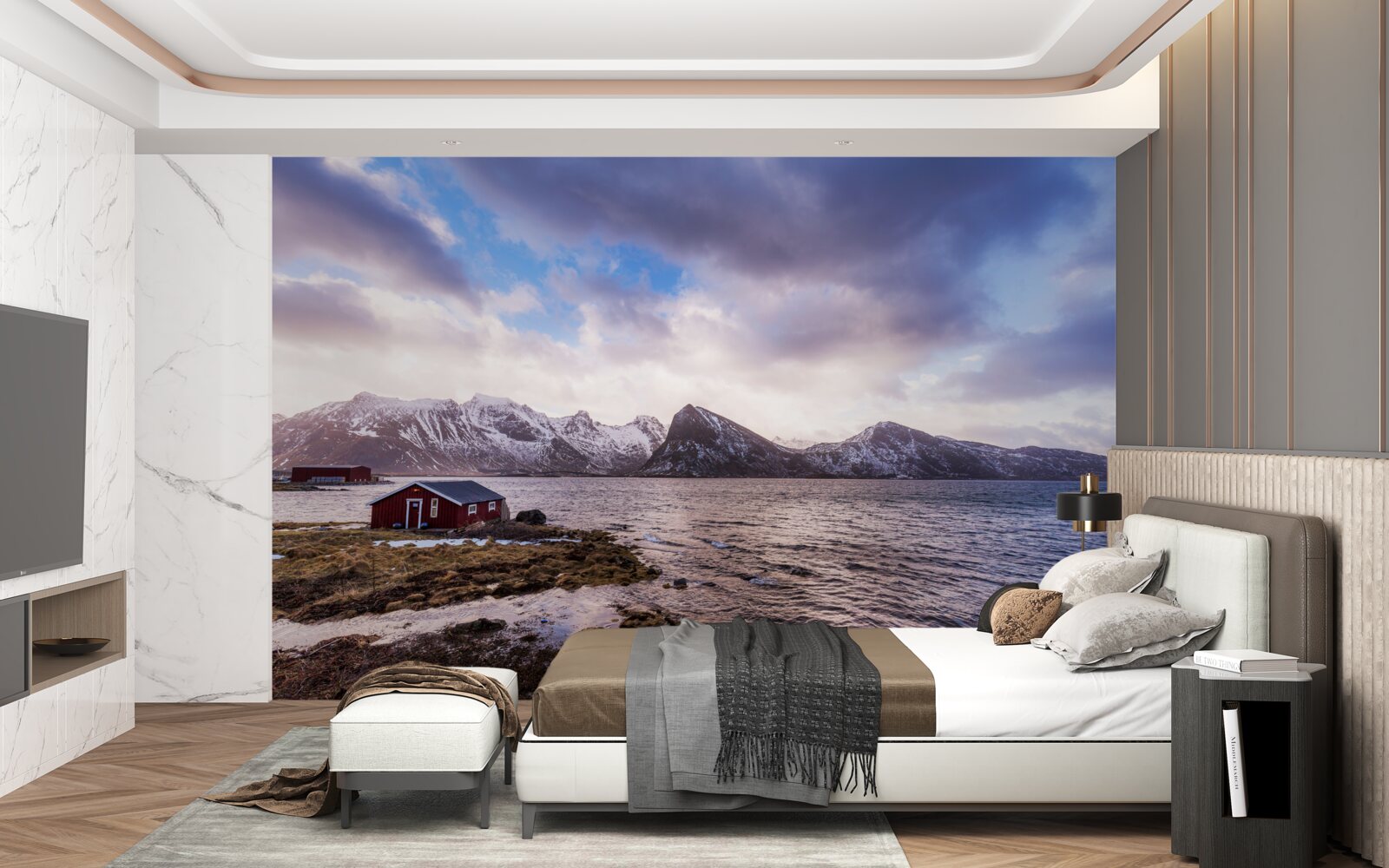 Фотошпалери хмари і вода