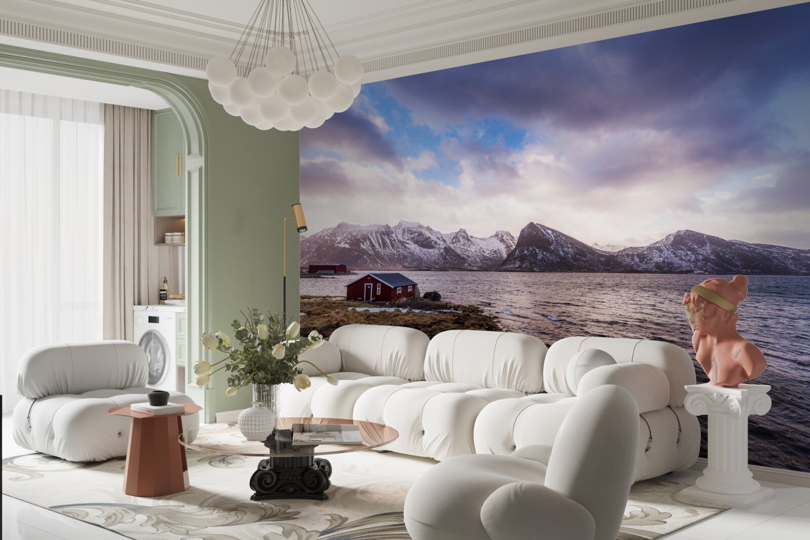 Фотошпалери хмари і вода