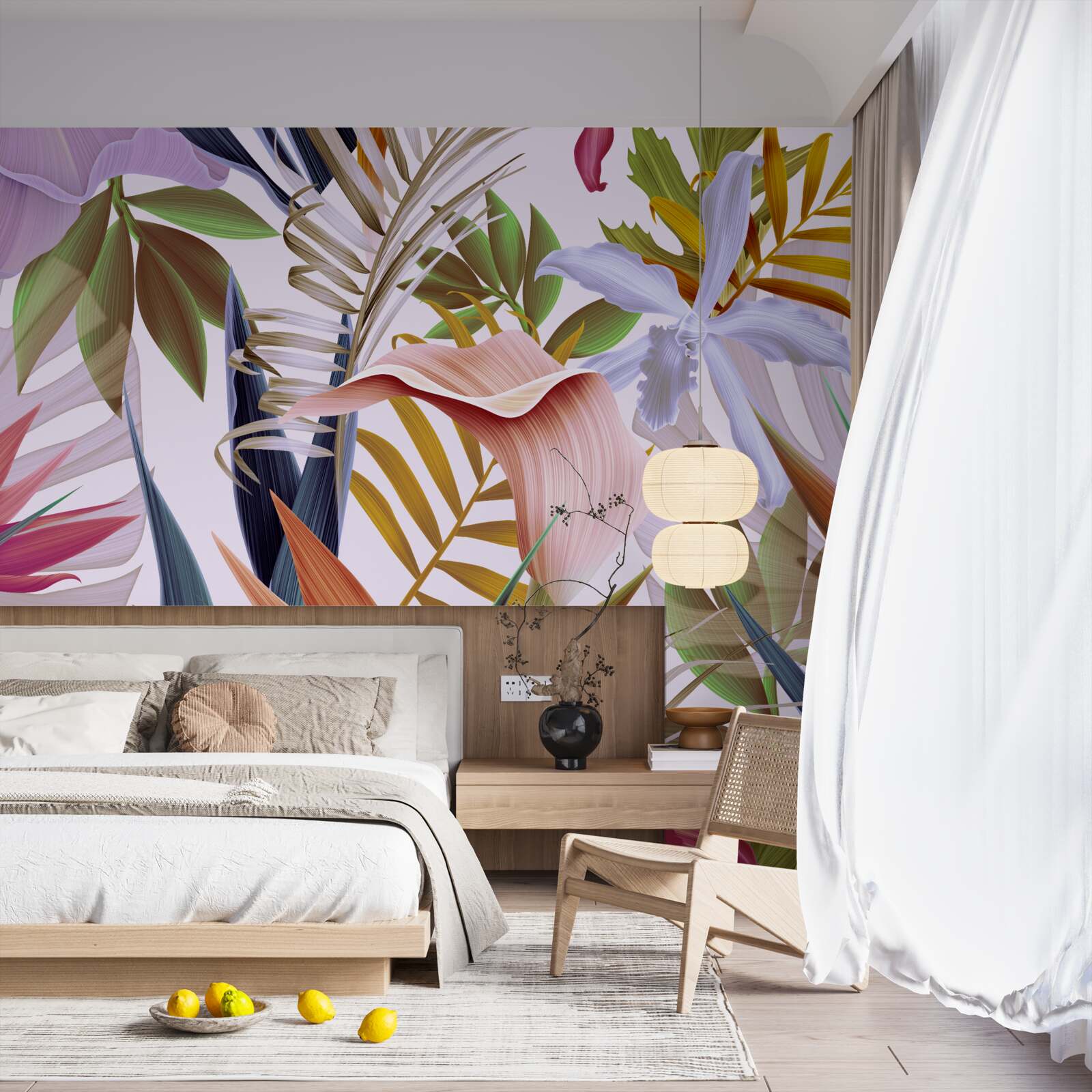 Фотошпалери великі рослини різних кольорів