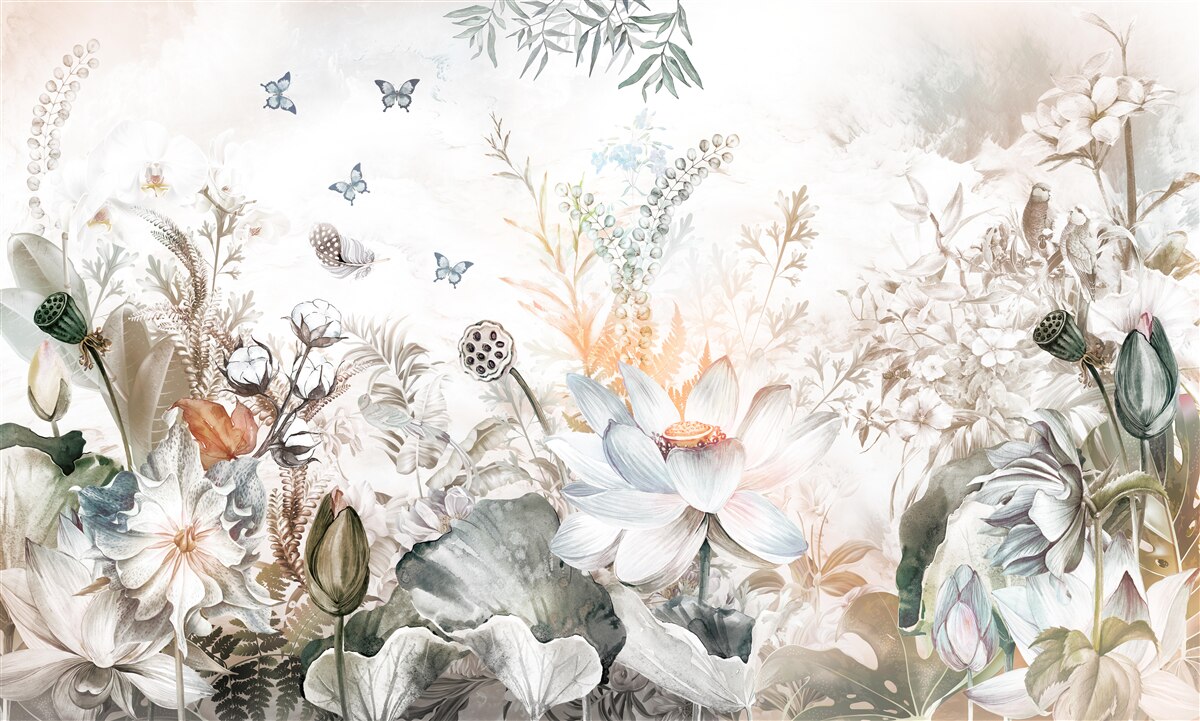 Фотошпалери незвичайні квіти та рослини