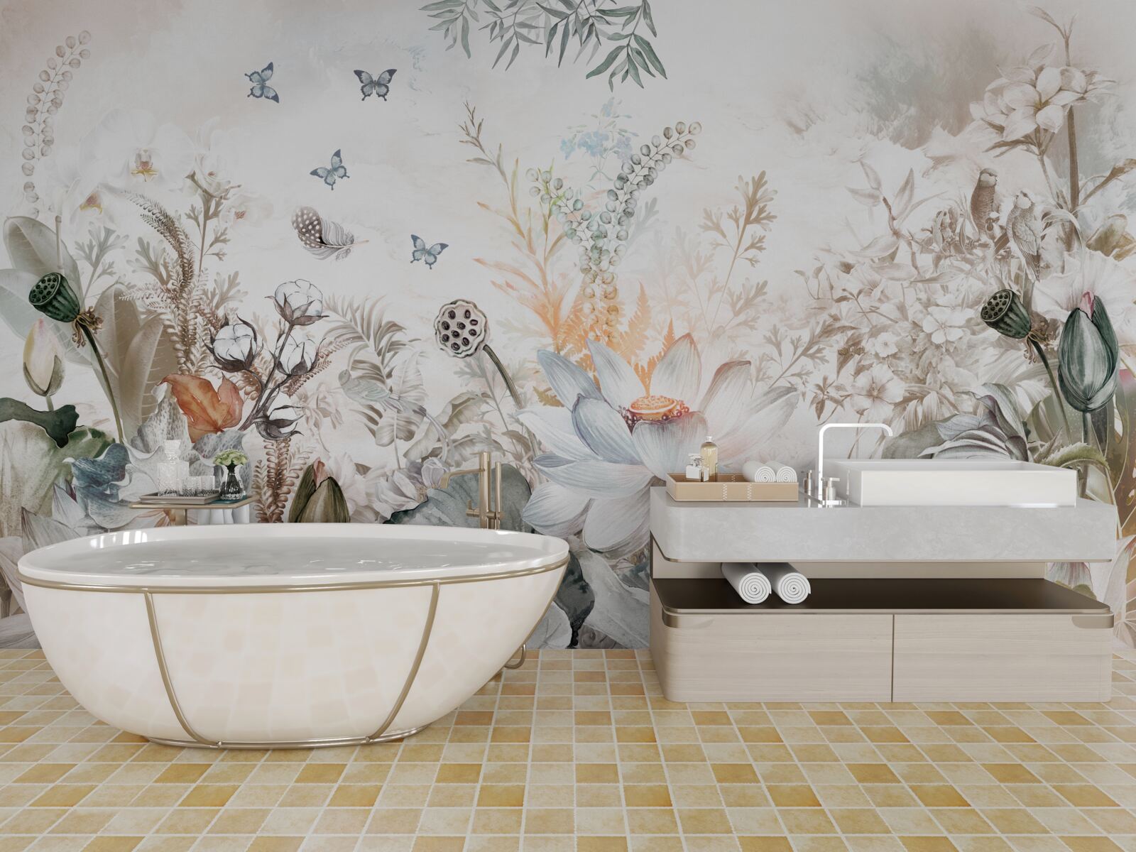 Фотошпалери незвичайні квіти та рослини