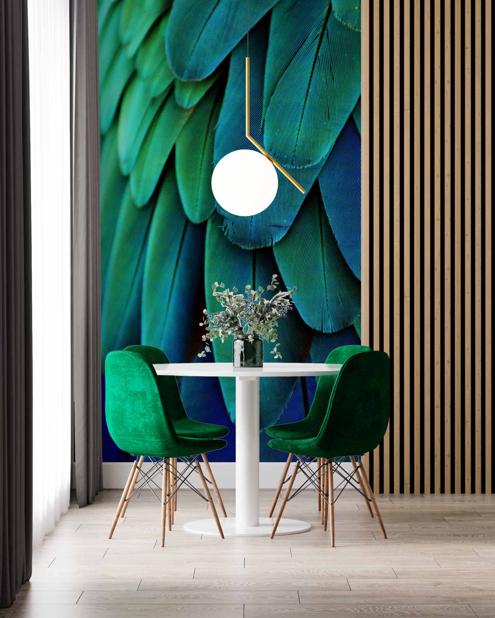 Фотошпалери листя велике і темно-зелене