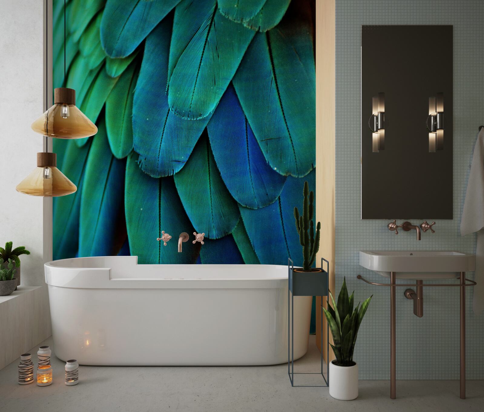 Фотошпалери листя велике і темно-зелене