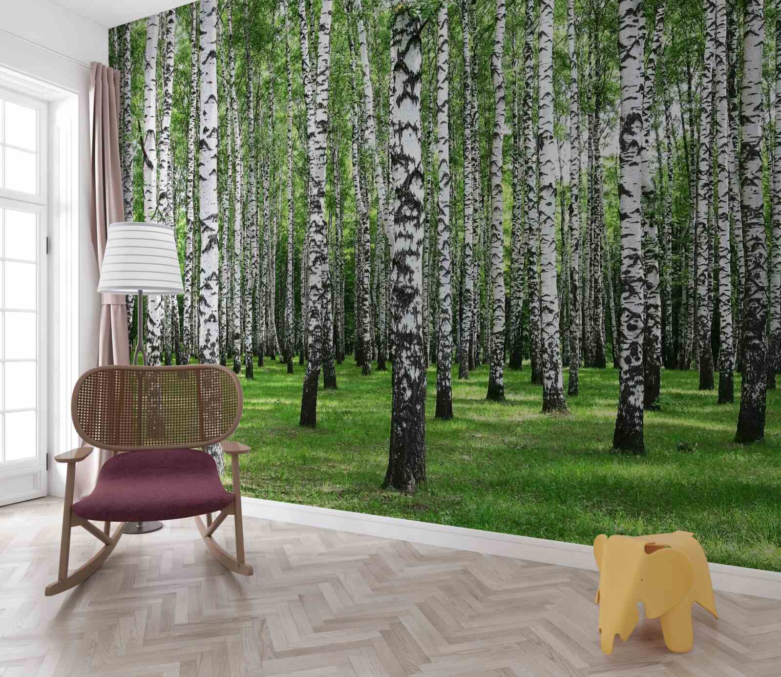 Фотошпалери великий березовий гай