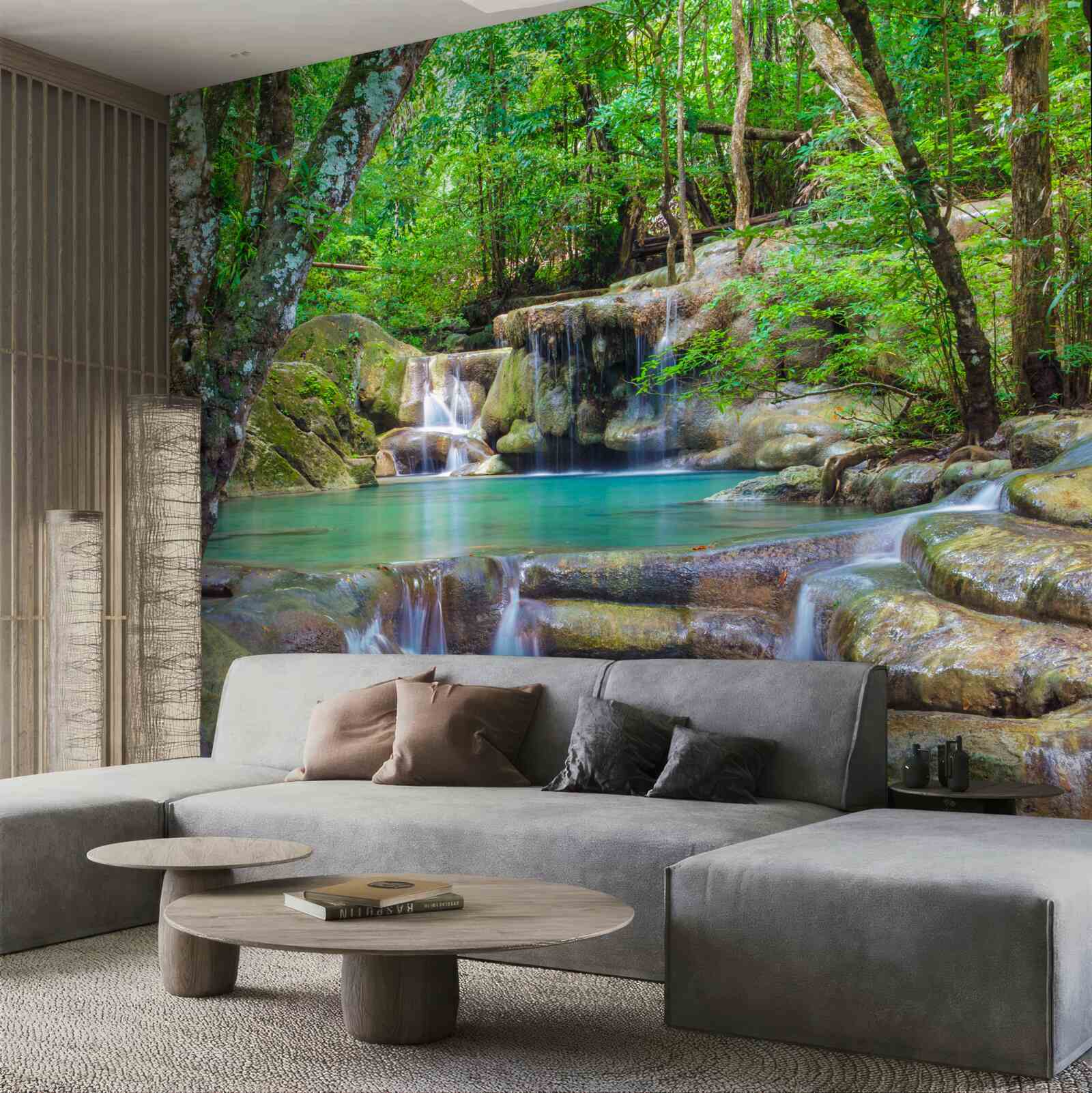 Фотошпалери невеликий лісовий водоспад