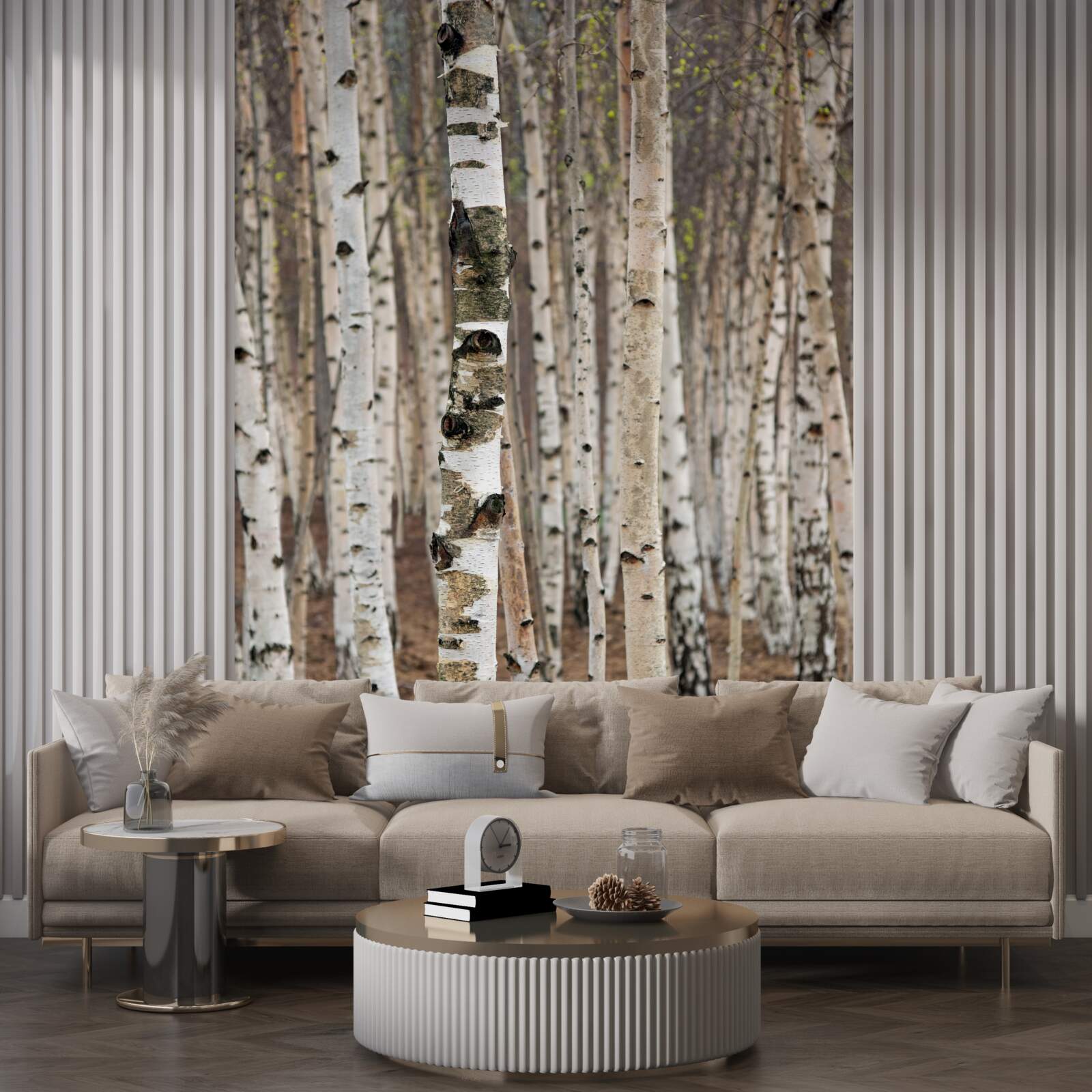 Фотошпалери берези в лісі