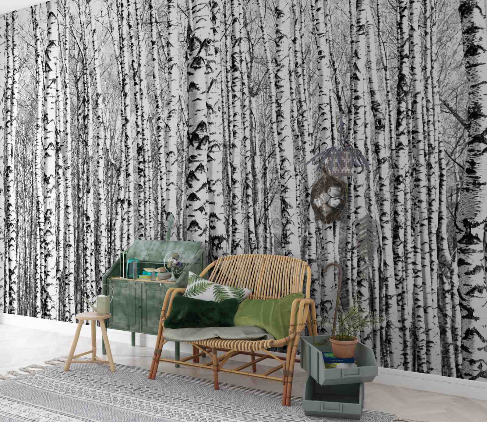 Фотошпалери багато беріз