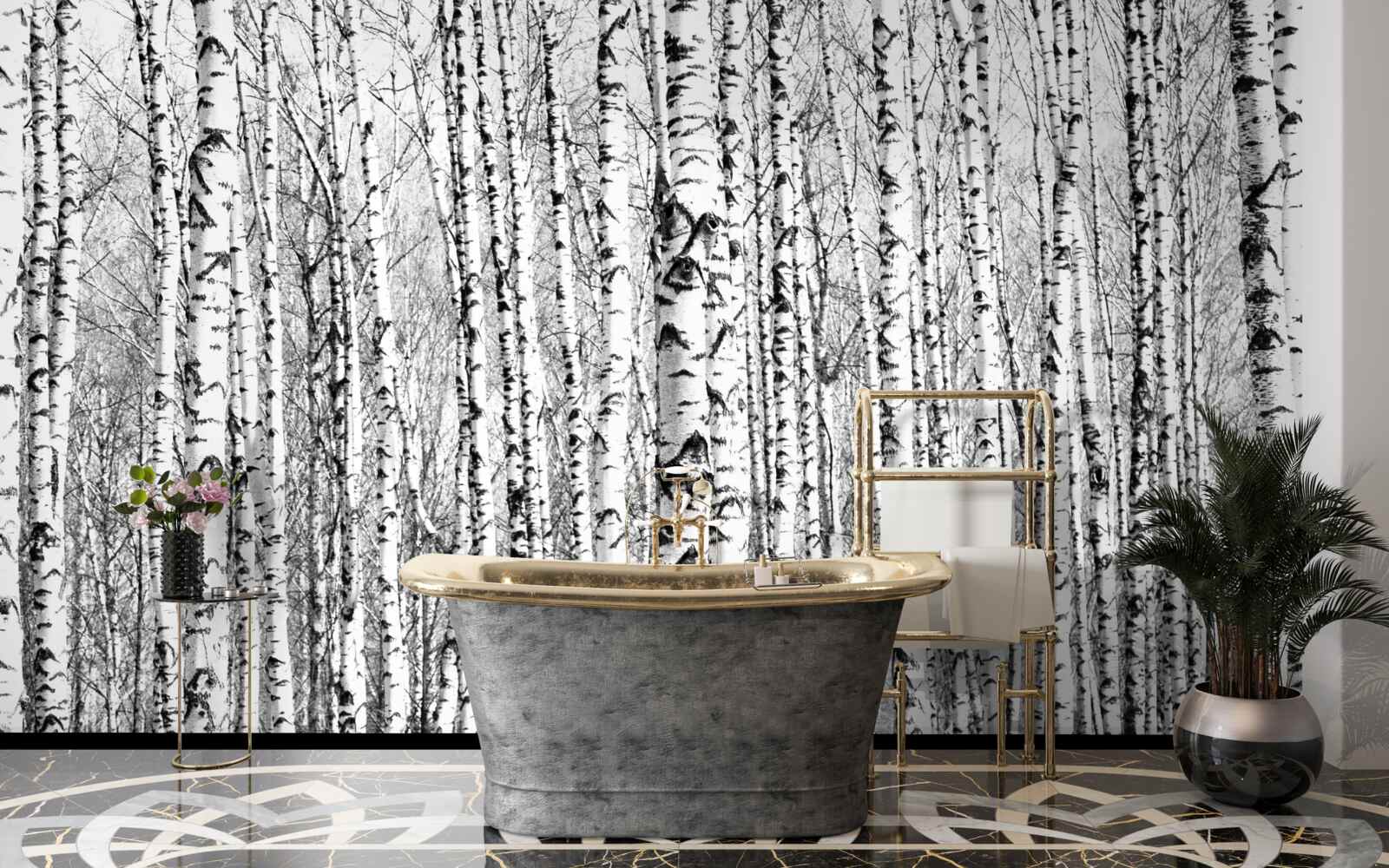 Фотошпалери багато беріз