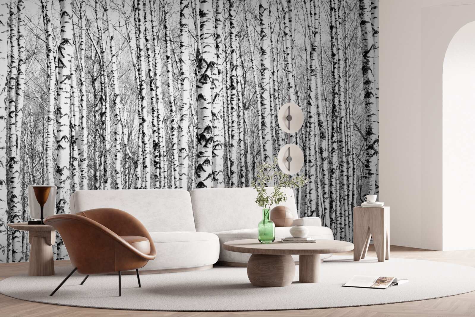 Фотошпалери багато беріз