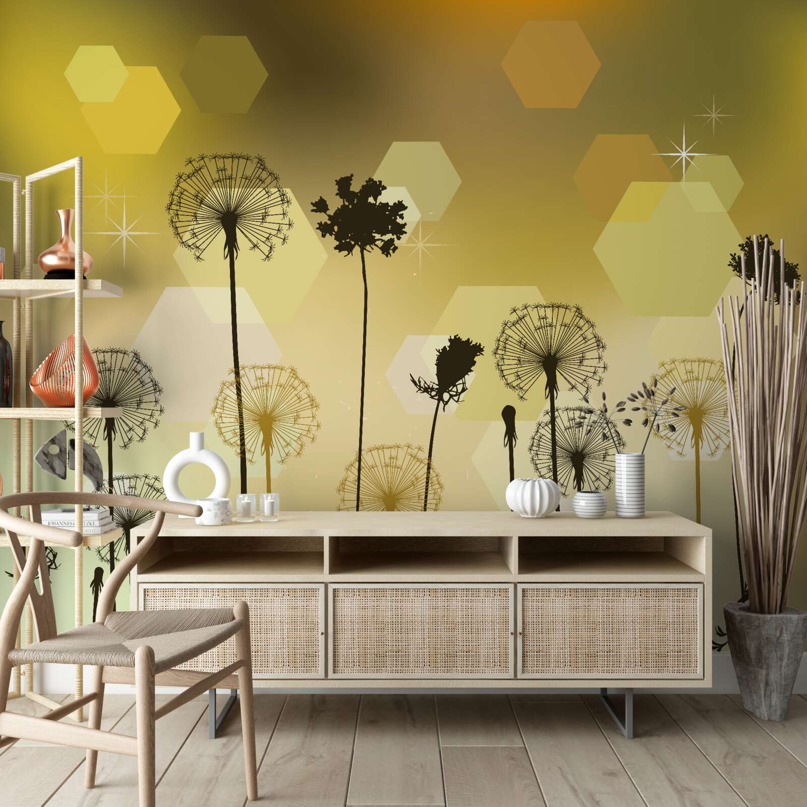 Фотошпалери дивні пофарбовані рослини