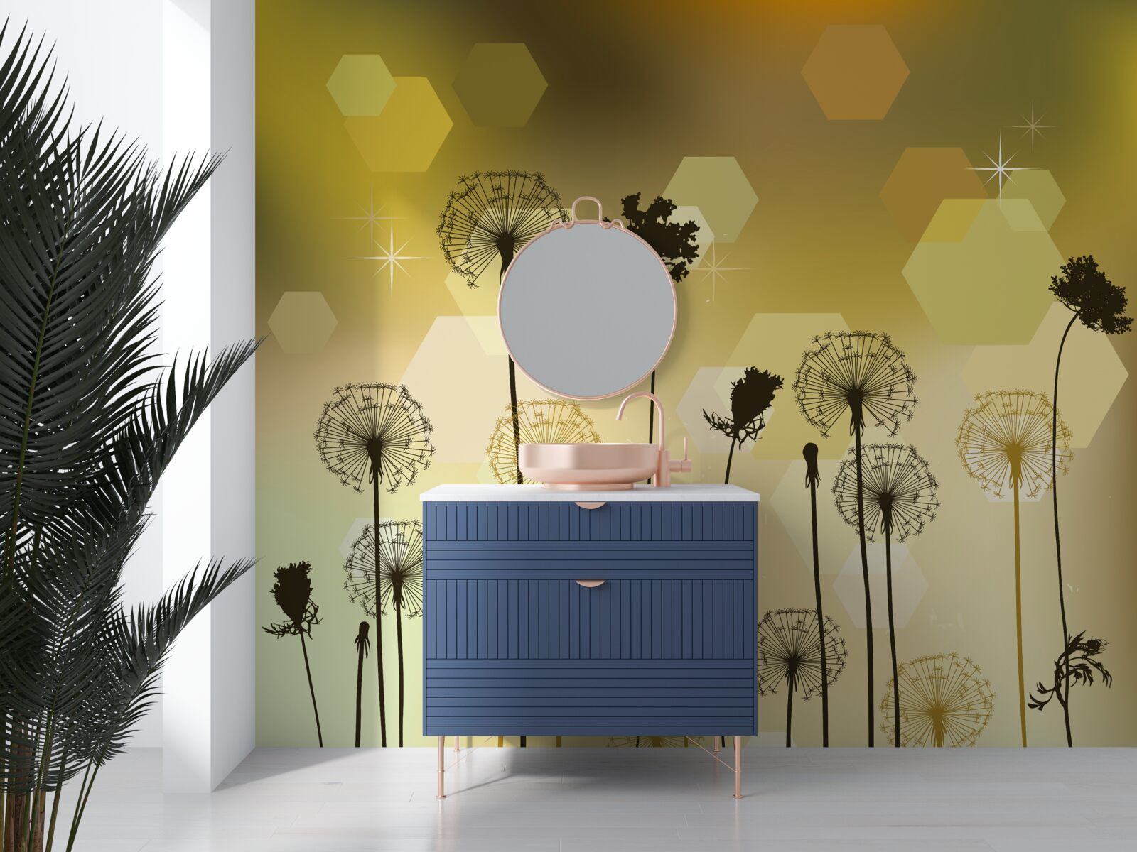 Фотошпалери дивні пофарбовані рослини