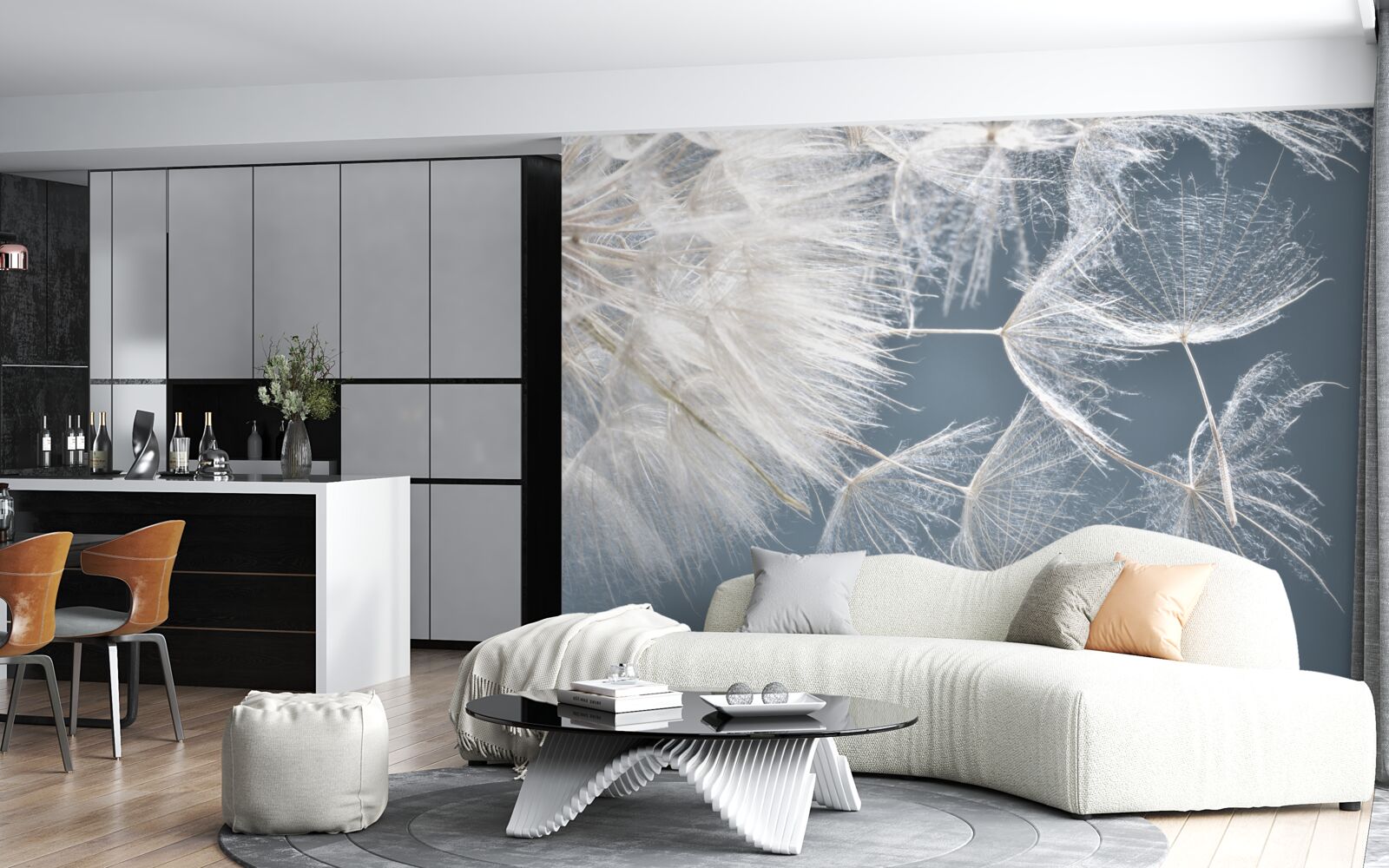 Фотошпалери макрозйомка кульбаб