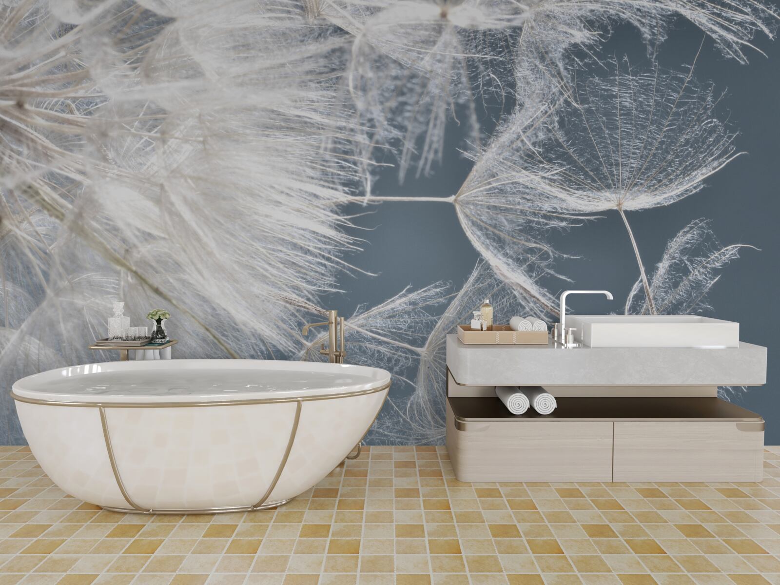 Фотошпалери макрозйомка кульбаб