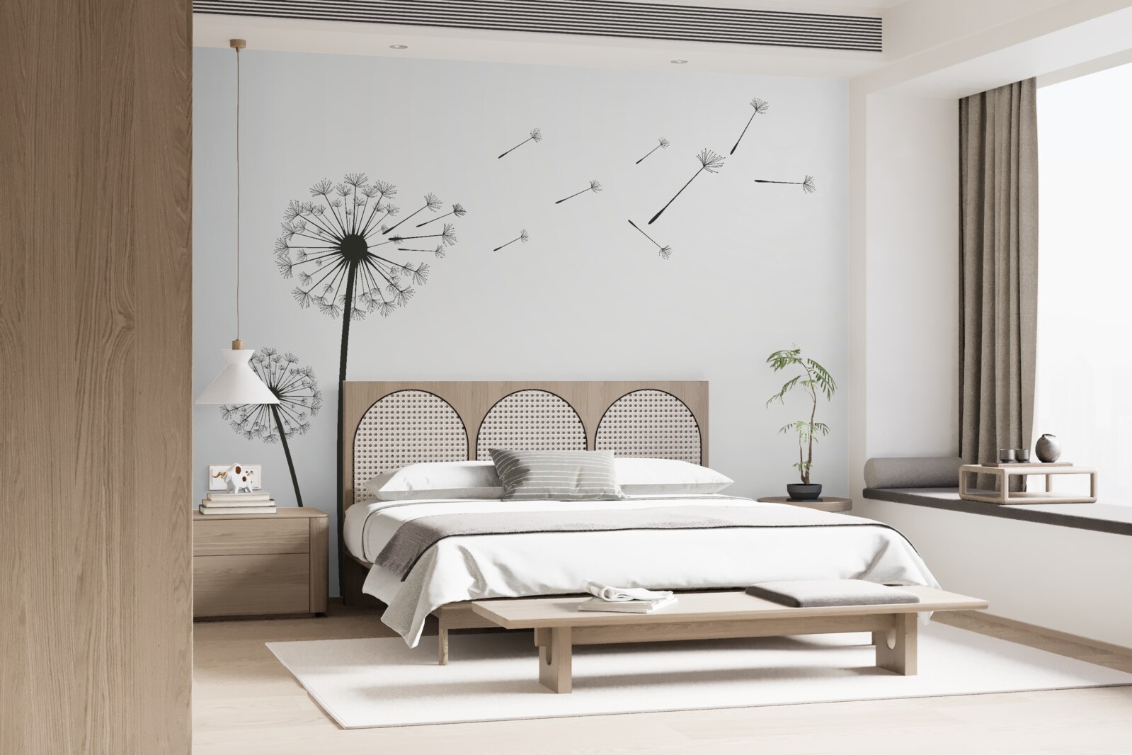 Фотошпалери опалий молочай відлітає