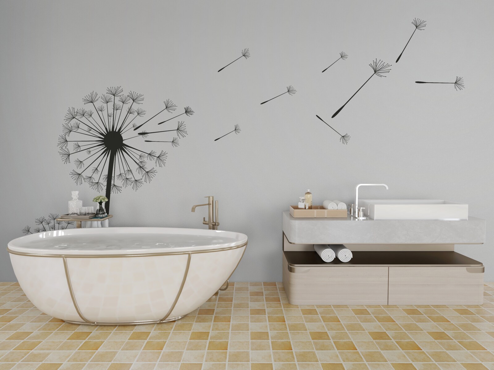 Фотошпалери опалий молочай відлітає