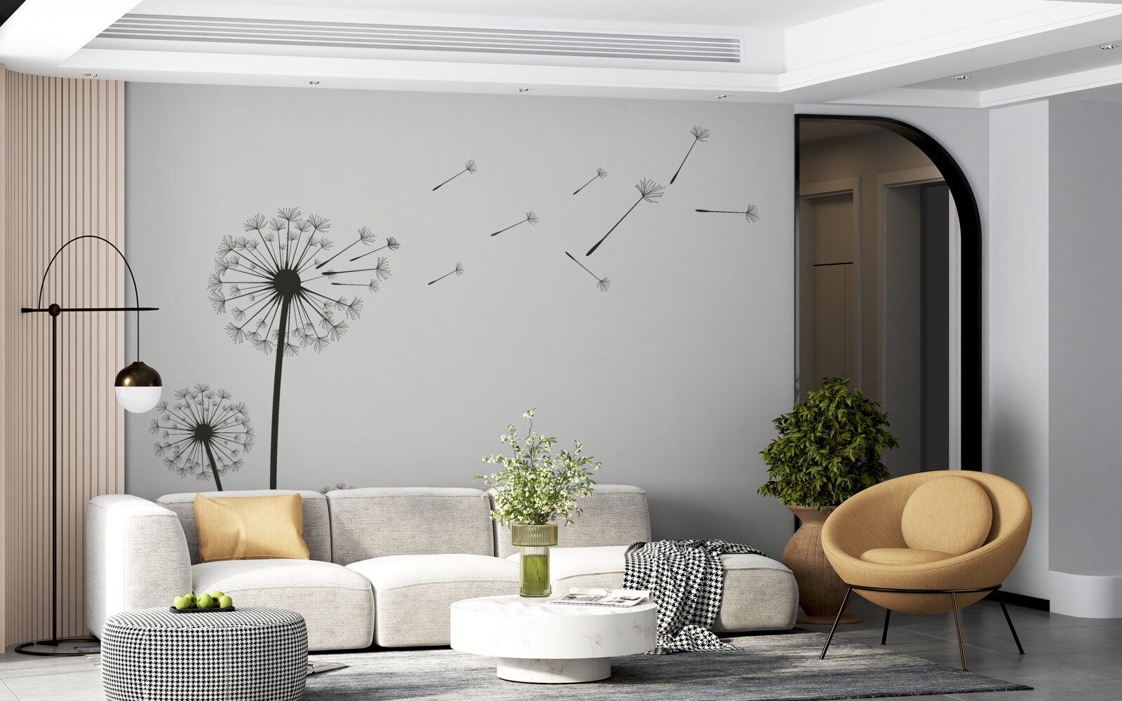 Фотошпалери опалий молочай відлітає