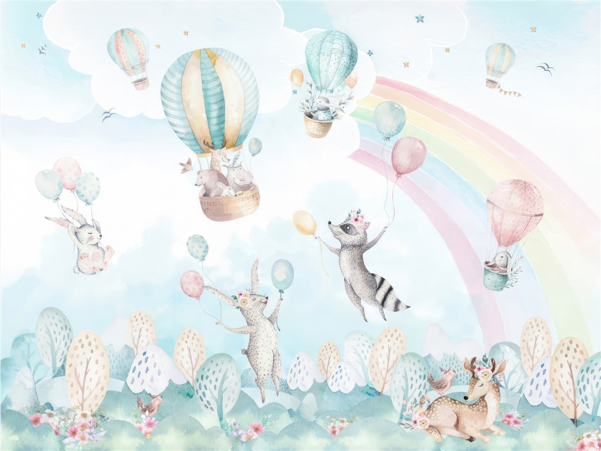 Фотошпалери тварини граються з м'ячами та літають