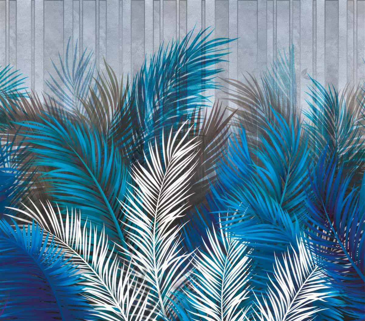 Фотошпалери листя папороті різних кольорів