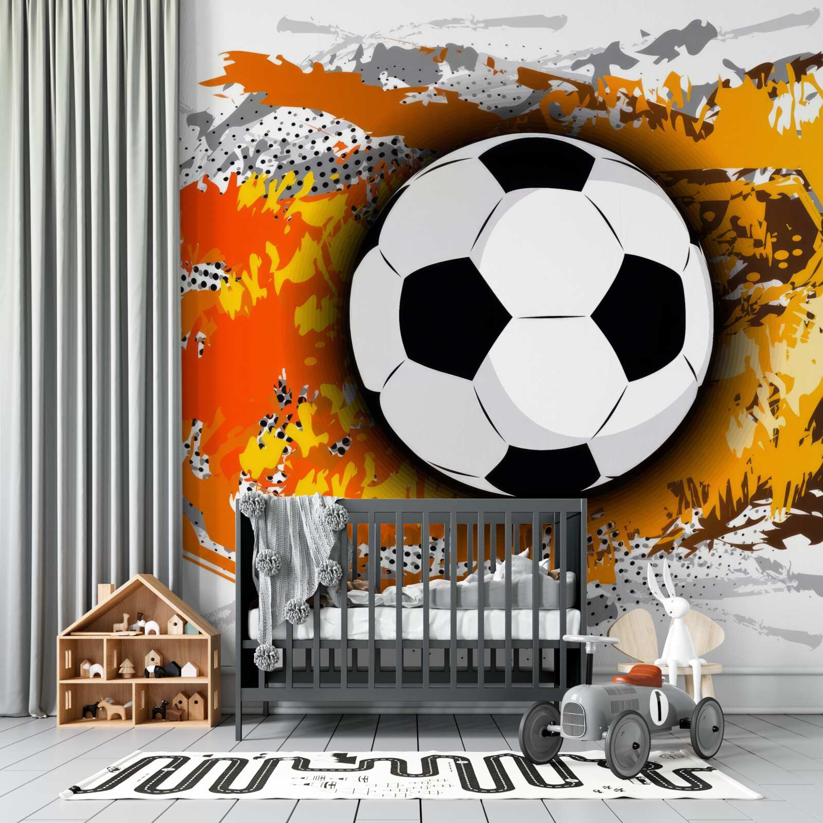 Фотошпалери великий футбольний м'яч