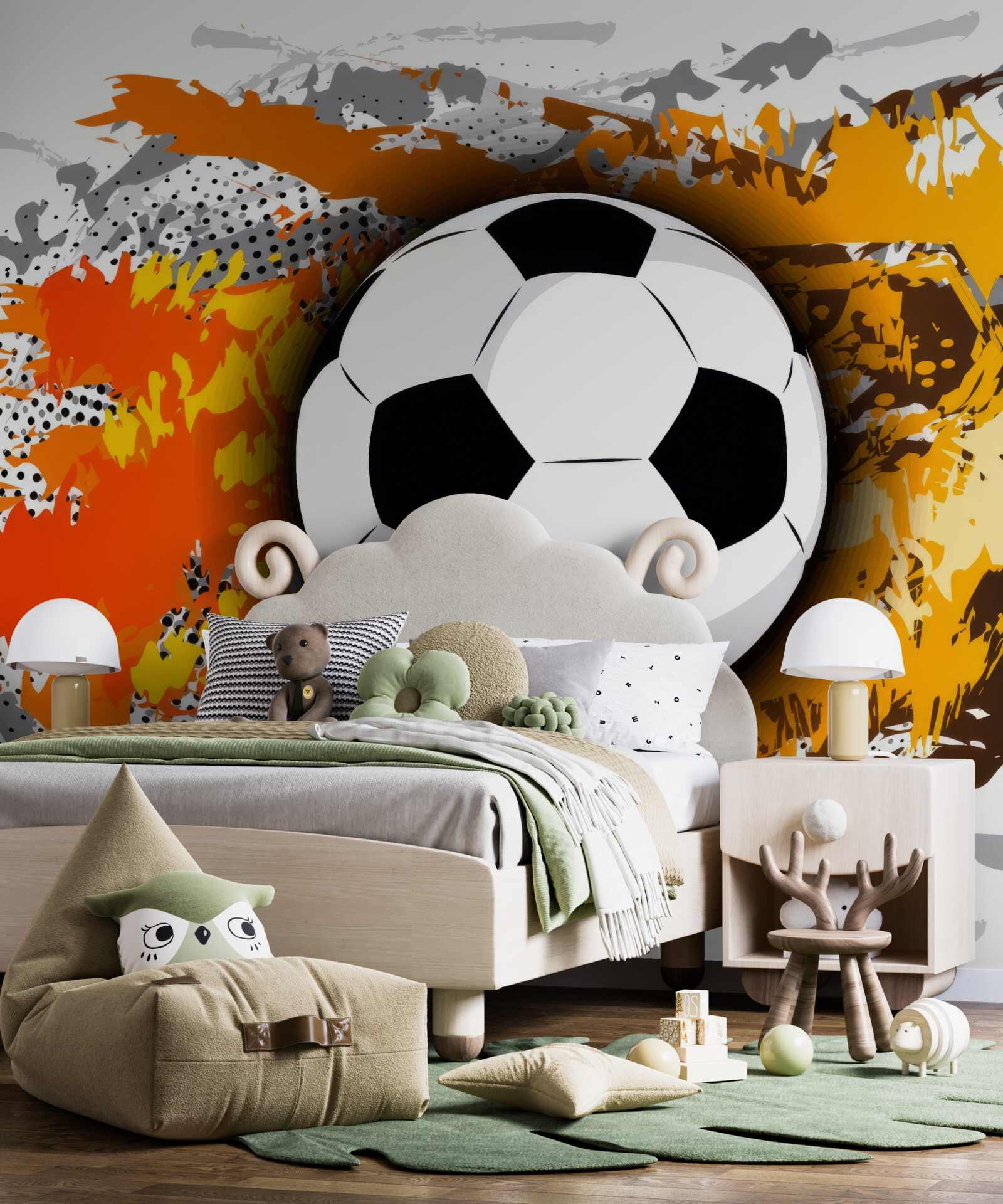 Фотошпалери великий футбольний м'яч