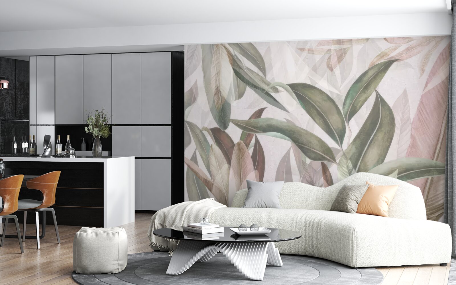 Фотошпалери листя різних форм і видів, показаних на фото