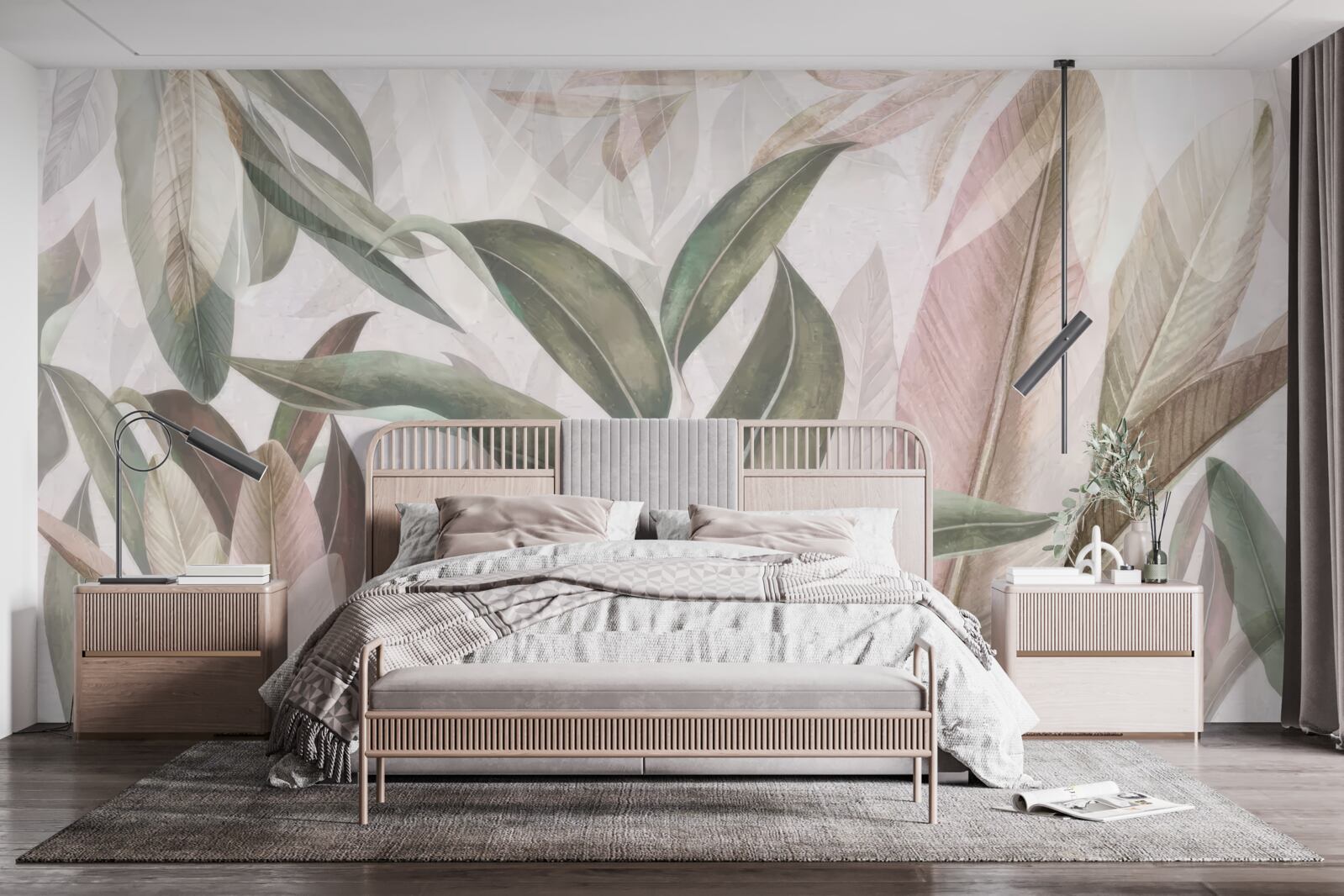 Фотошпалери листя різних форм і видів, показаних на фото