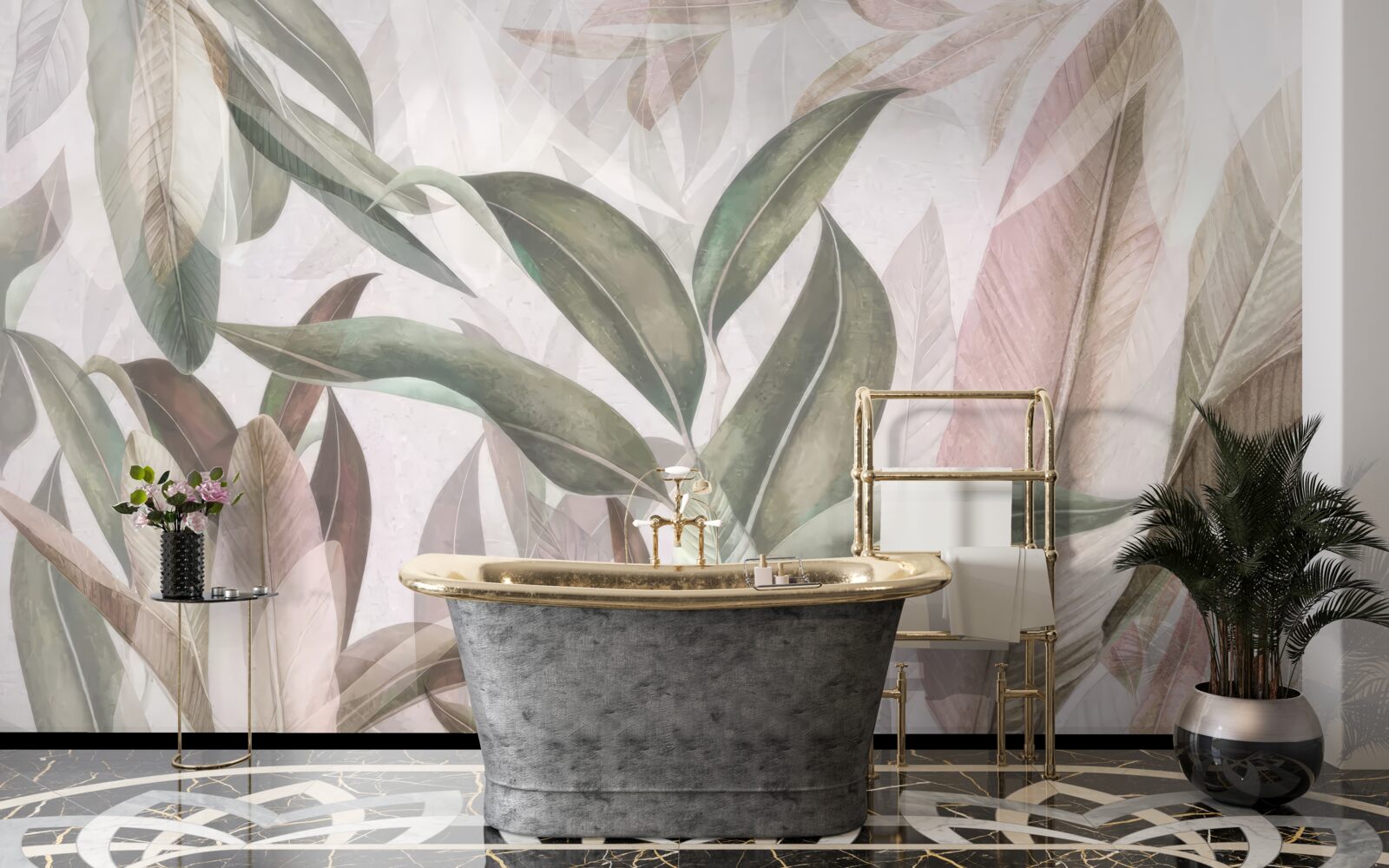 Фотошпалери листя різних форм і видів, показаних на фото