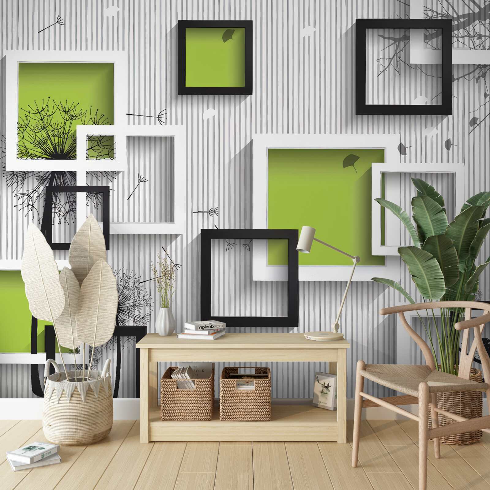 Фотошпалери рамки чорно-білі