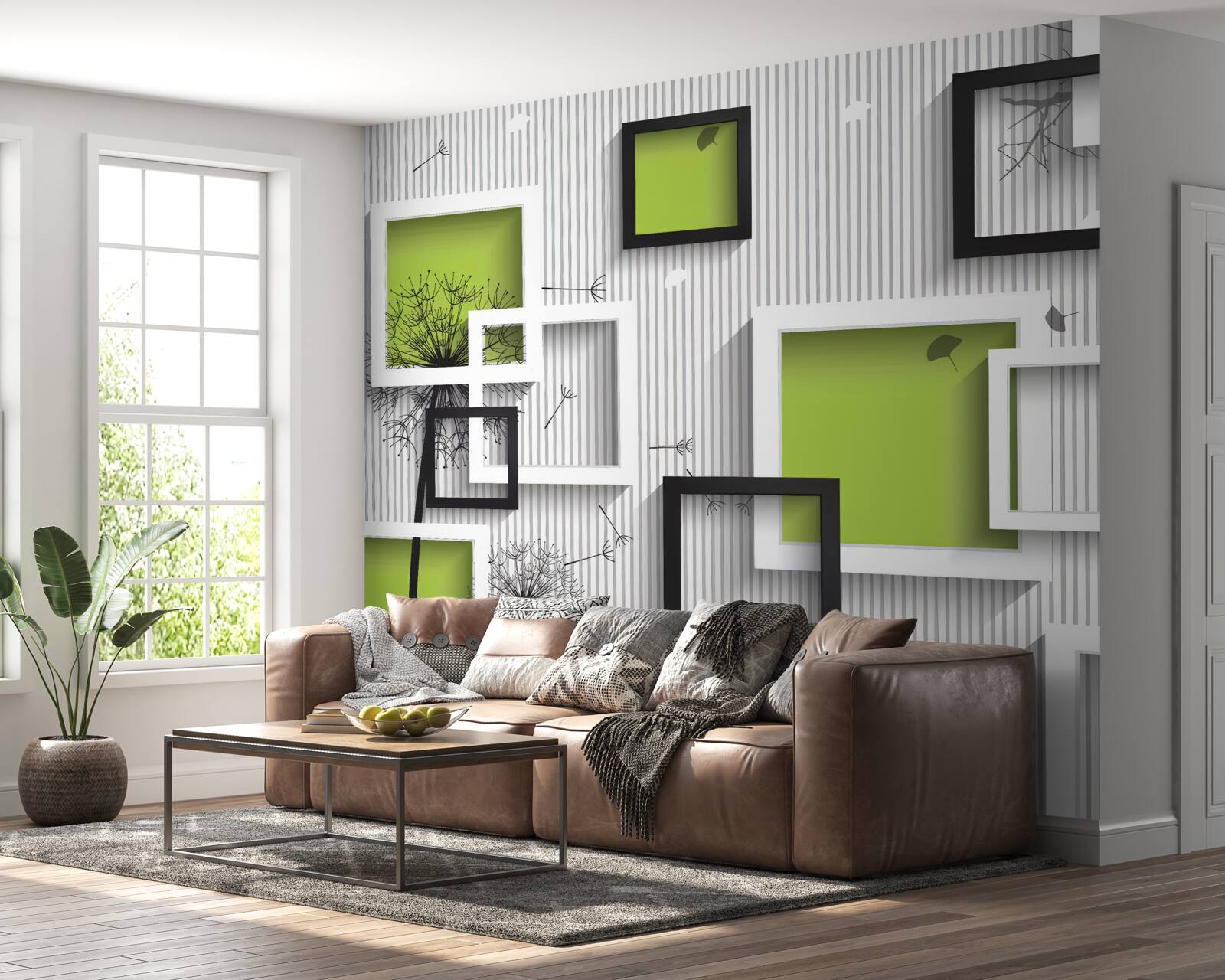 Фотошпалери рамки чорно-білі