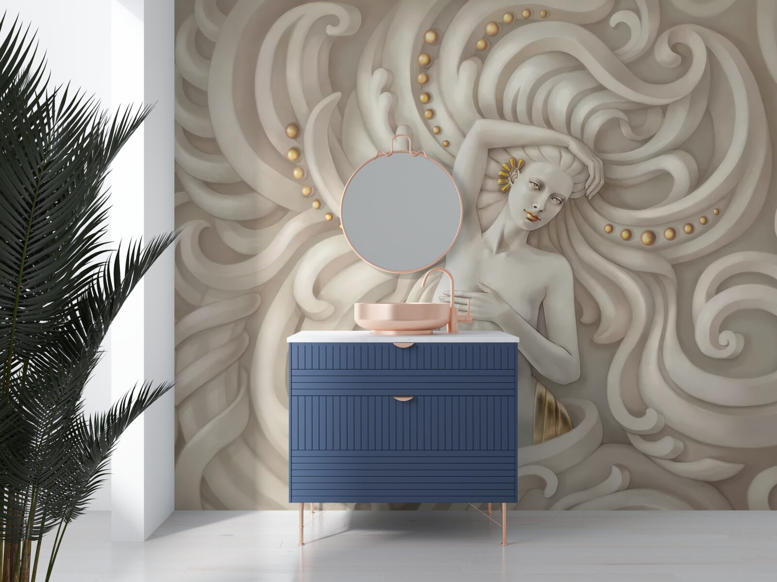 Фотошпалери оголена дівчина з блідою шкірою