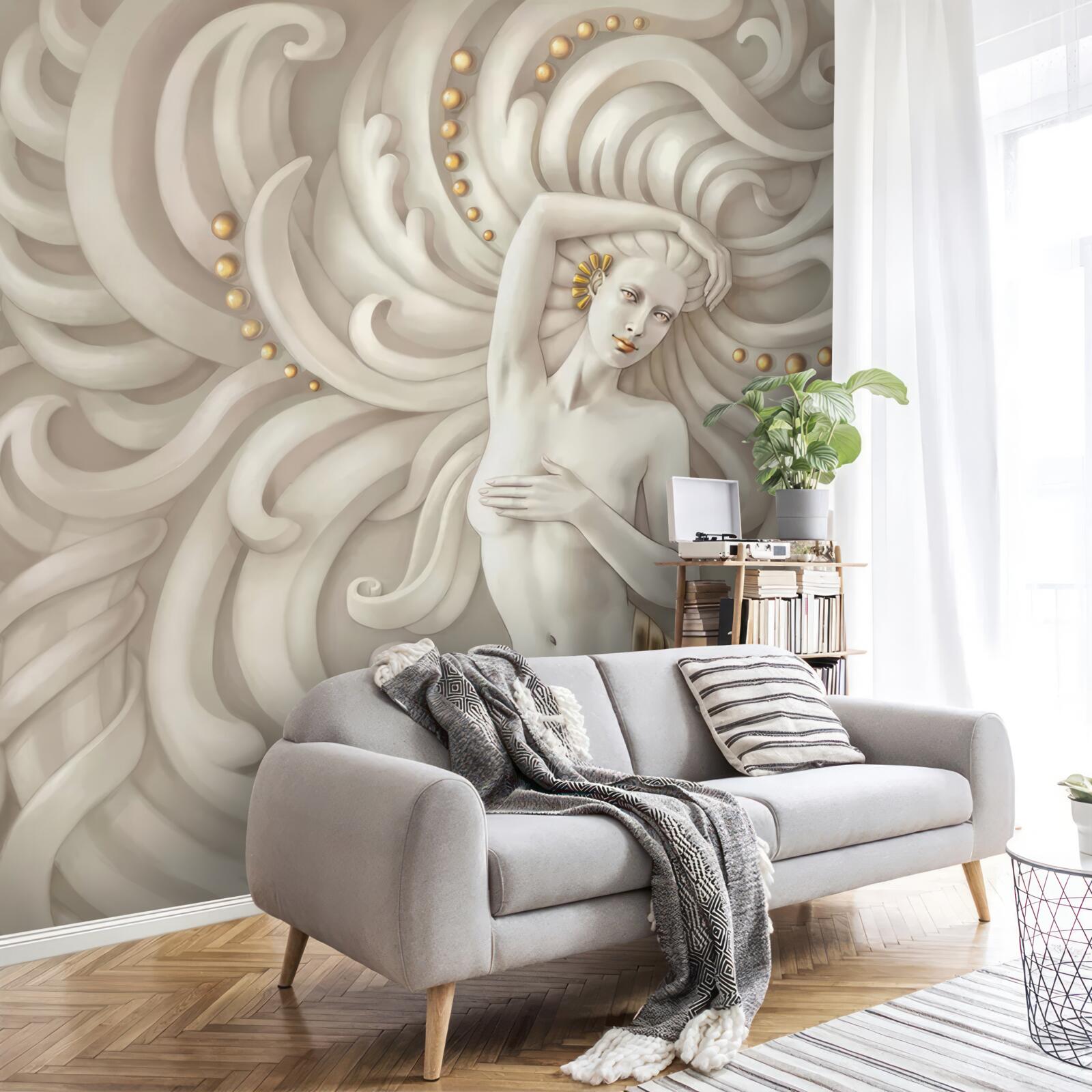 Фотошпалери оголена дівчина з блідою шкірою