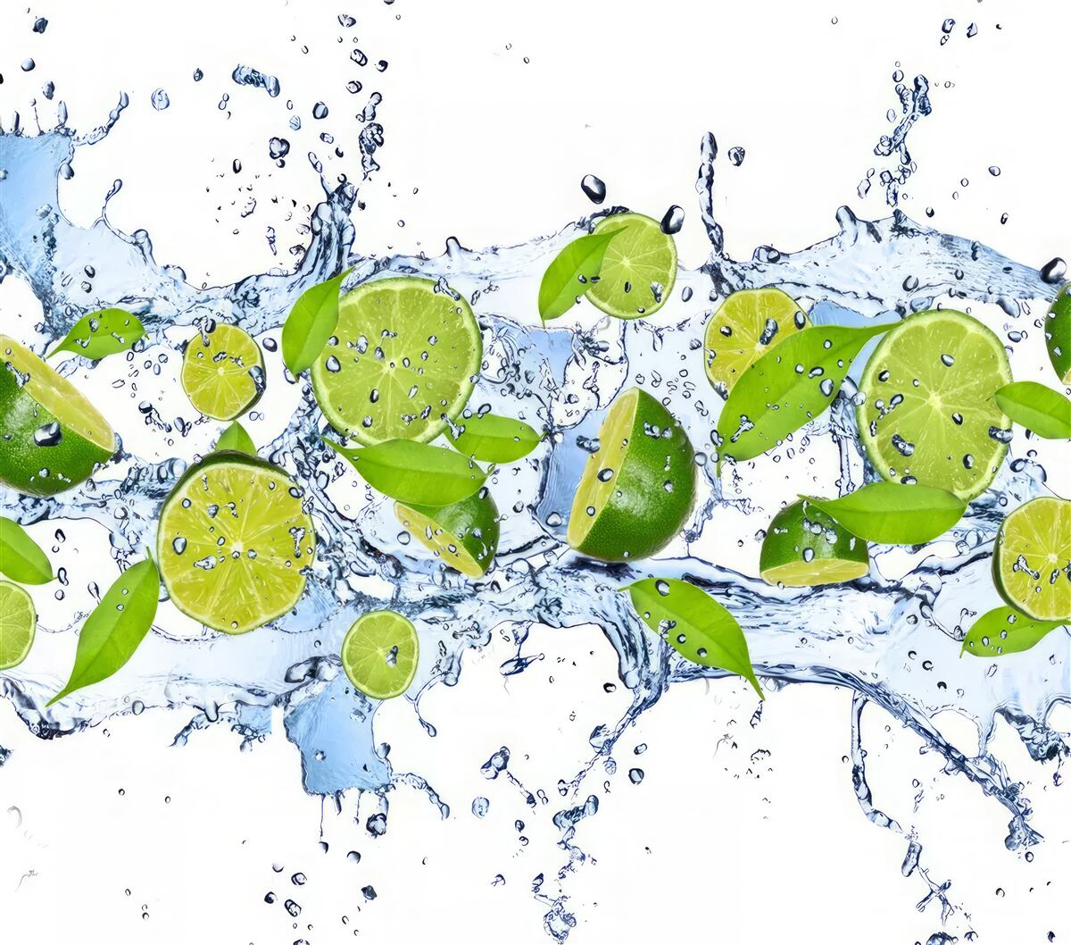 Фотошпалери лайми нарізати і покласти у воду