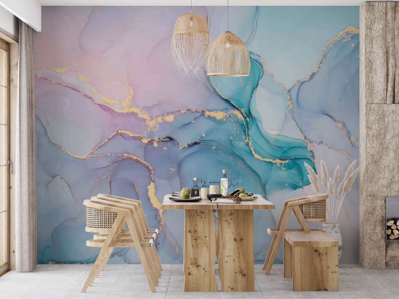 Фотошпалери мармурове тло в пастельних тонах