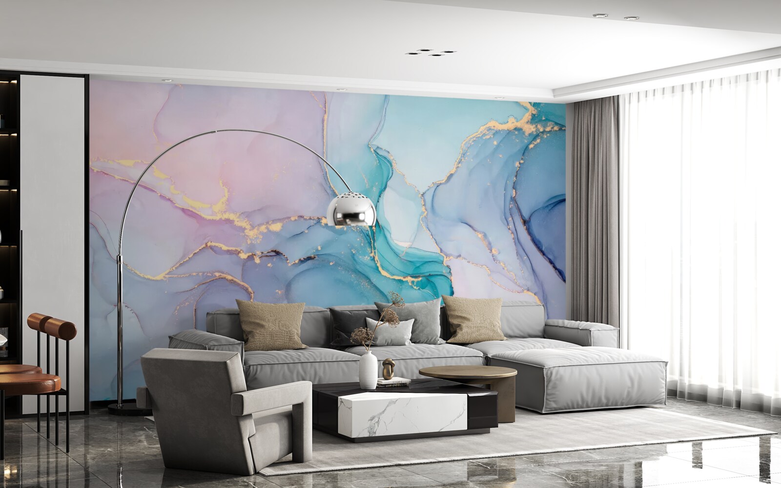 Фотошпалери мармурове тло в пастельних тонах